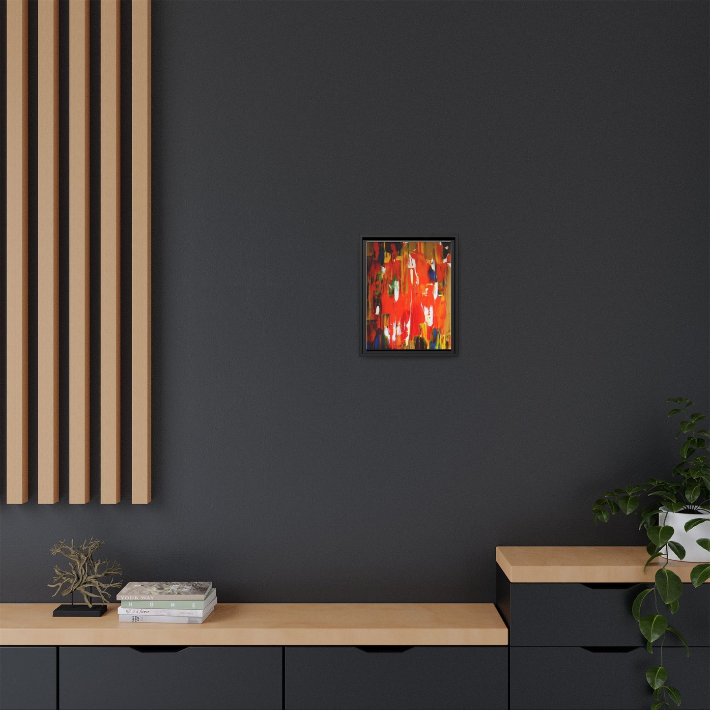 Burn baby burn by Norman Barrett Framed Matte Canvas Wall Art