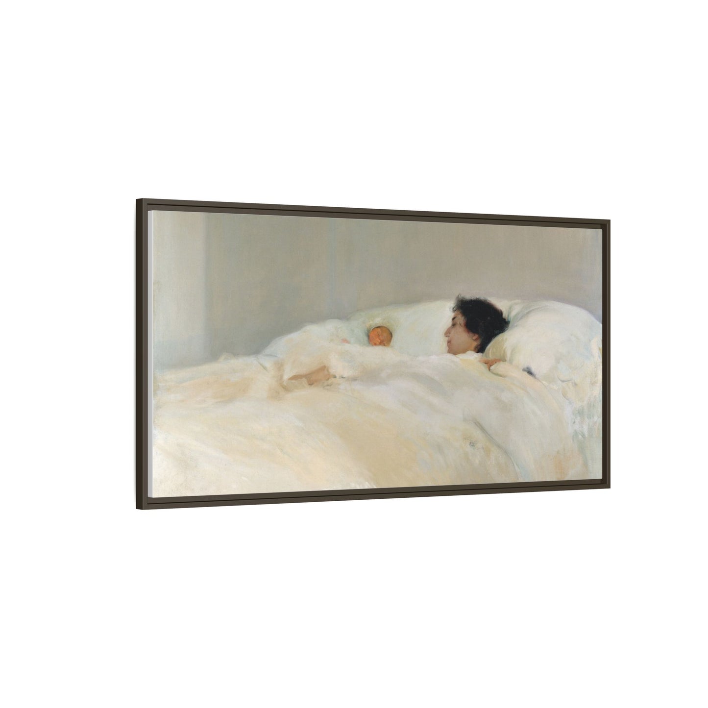Mother by Joaquin Sorolla y Bastida Framed Matte Canvas Wall Art Print