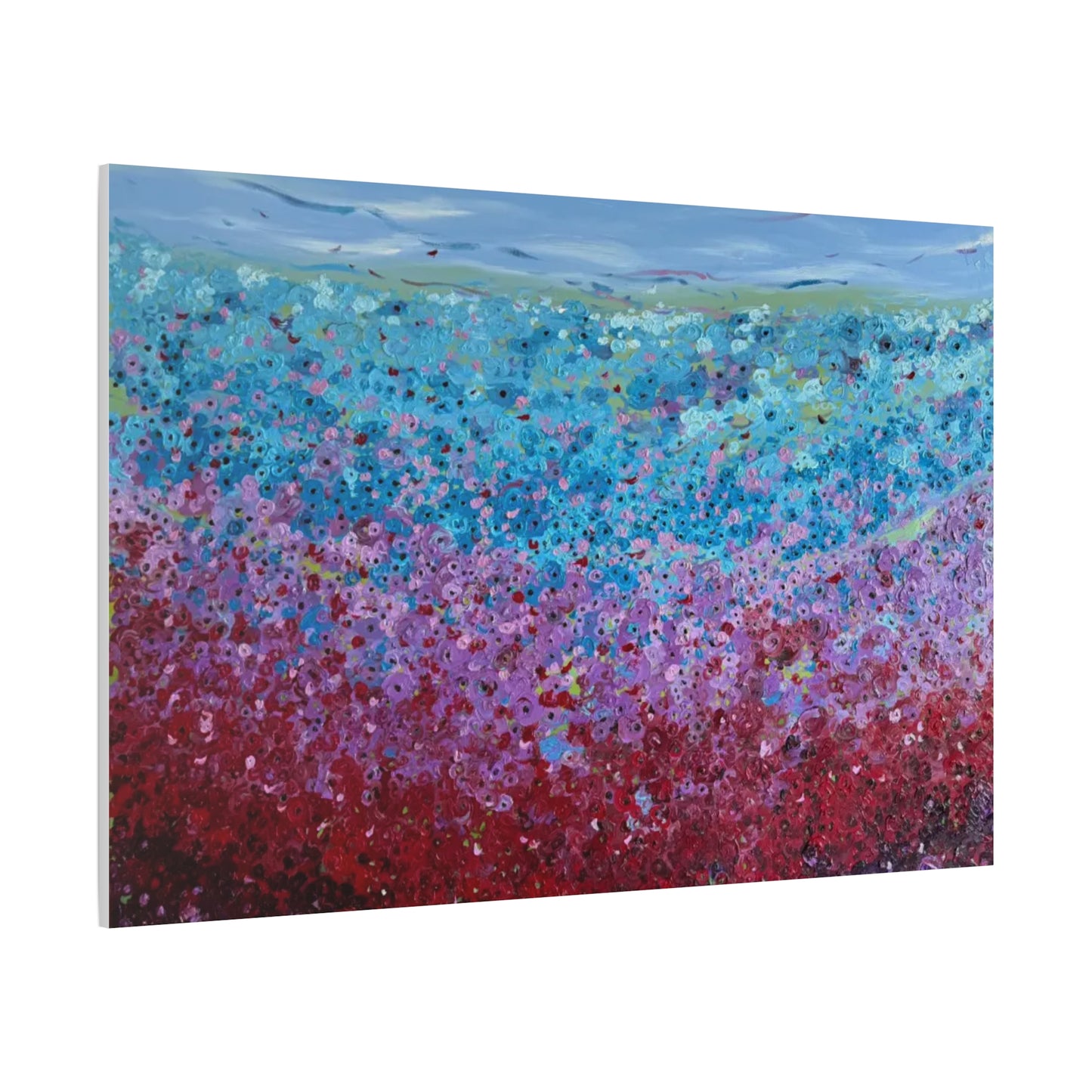 Bloom by Unknown Abstract Coastal Bloom Canvas Wall Art — Matte Stretched 1.25"