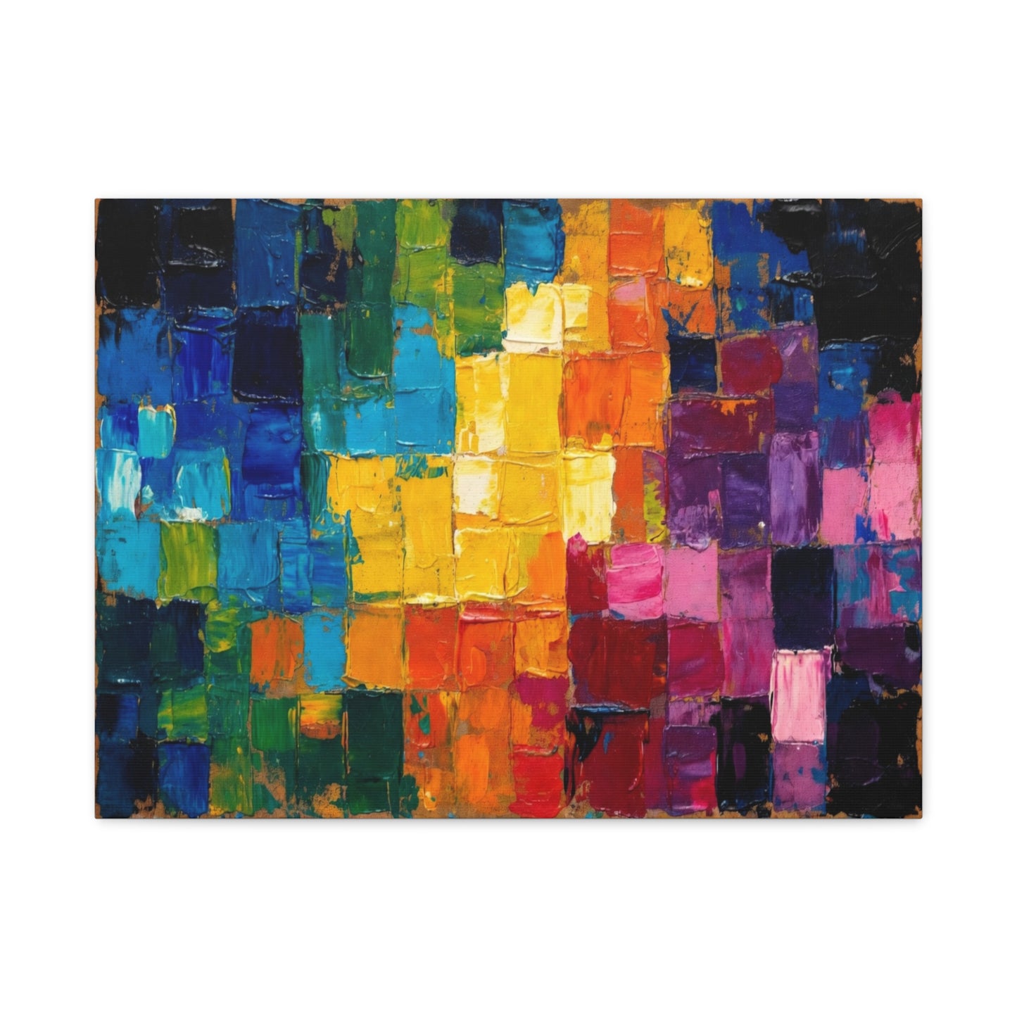 Mosaic Squares Matte Canvas, Stretched, 1.25"