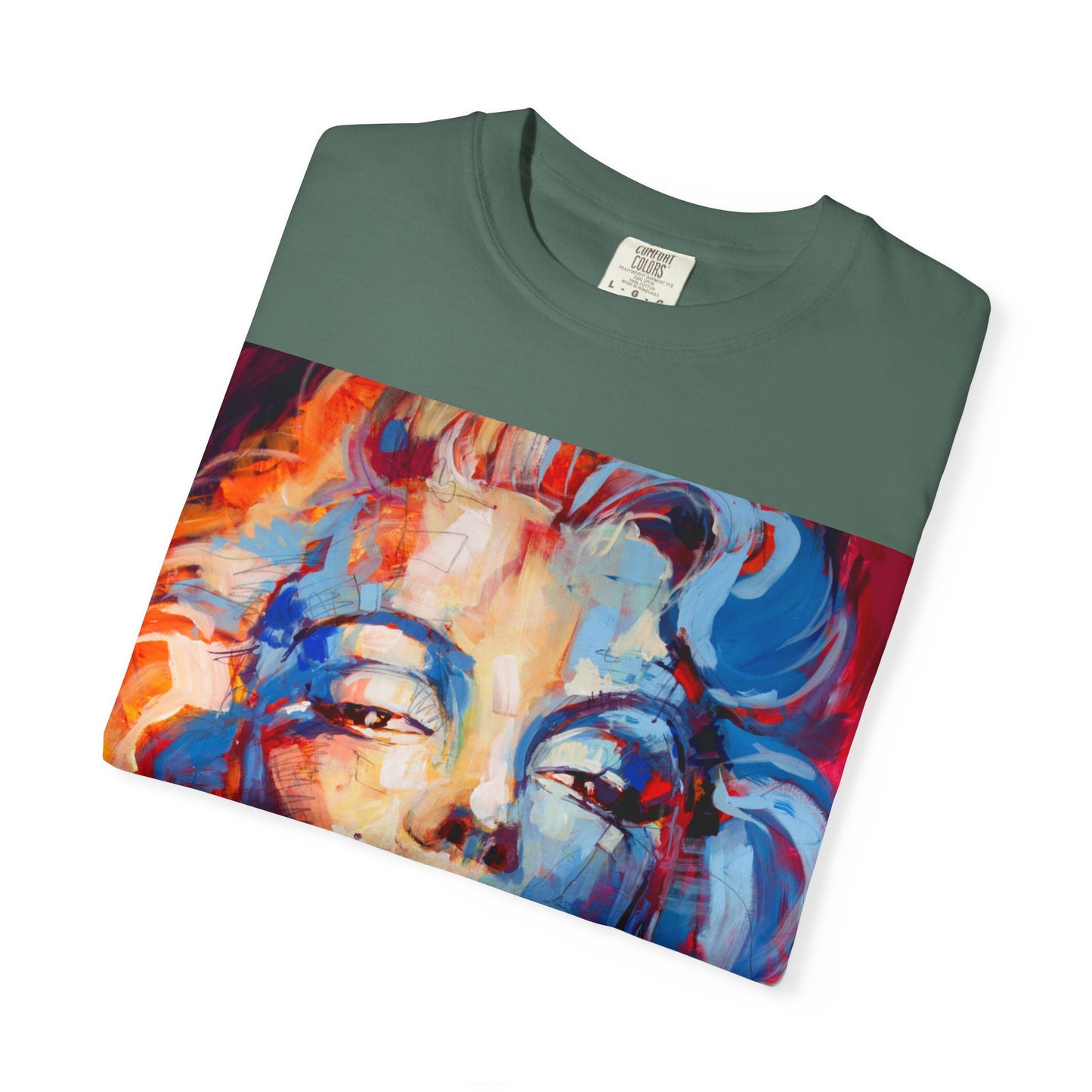 Artistic Pop Portrait T-Shirt — Colorful Marilyn-Inspired Graphic Tee