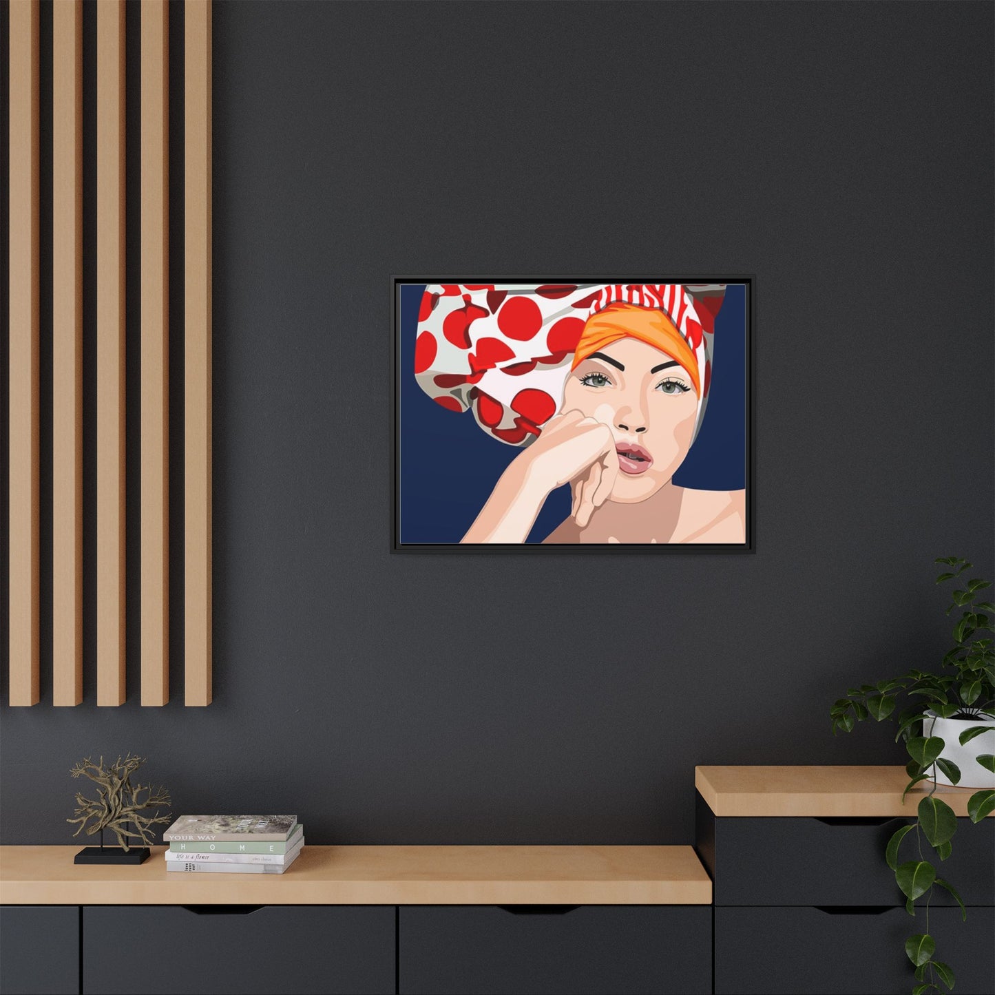 Vivid 20 by Orit Fuchs Pop Art Matte Canvas Framed Wall Art Print
