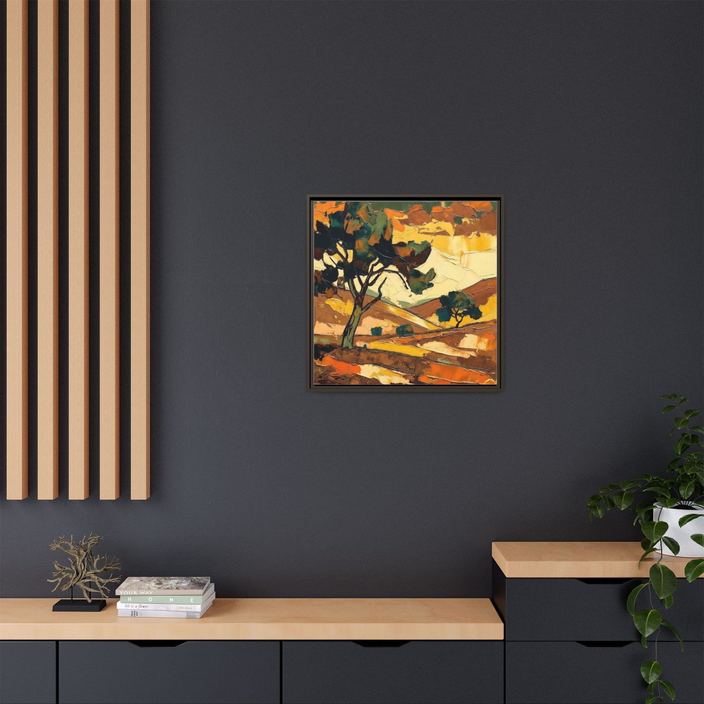 Framed Matte Canvas Landscape Art Print