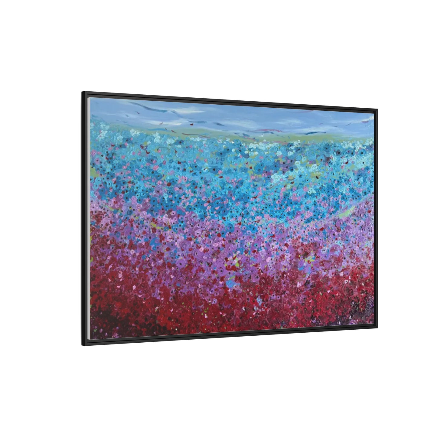 Bloom by Unknown Framed Matte Canvas Abstract Floral Field Wall Art