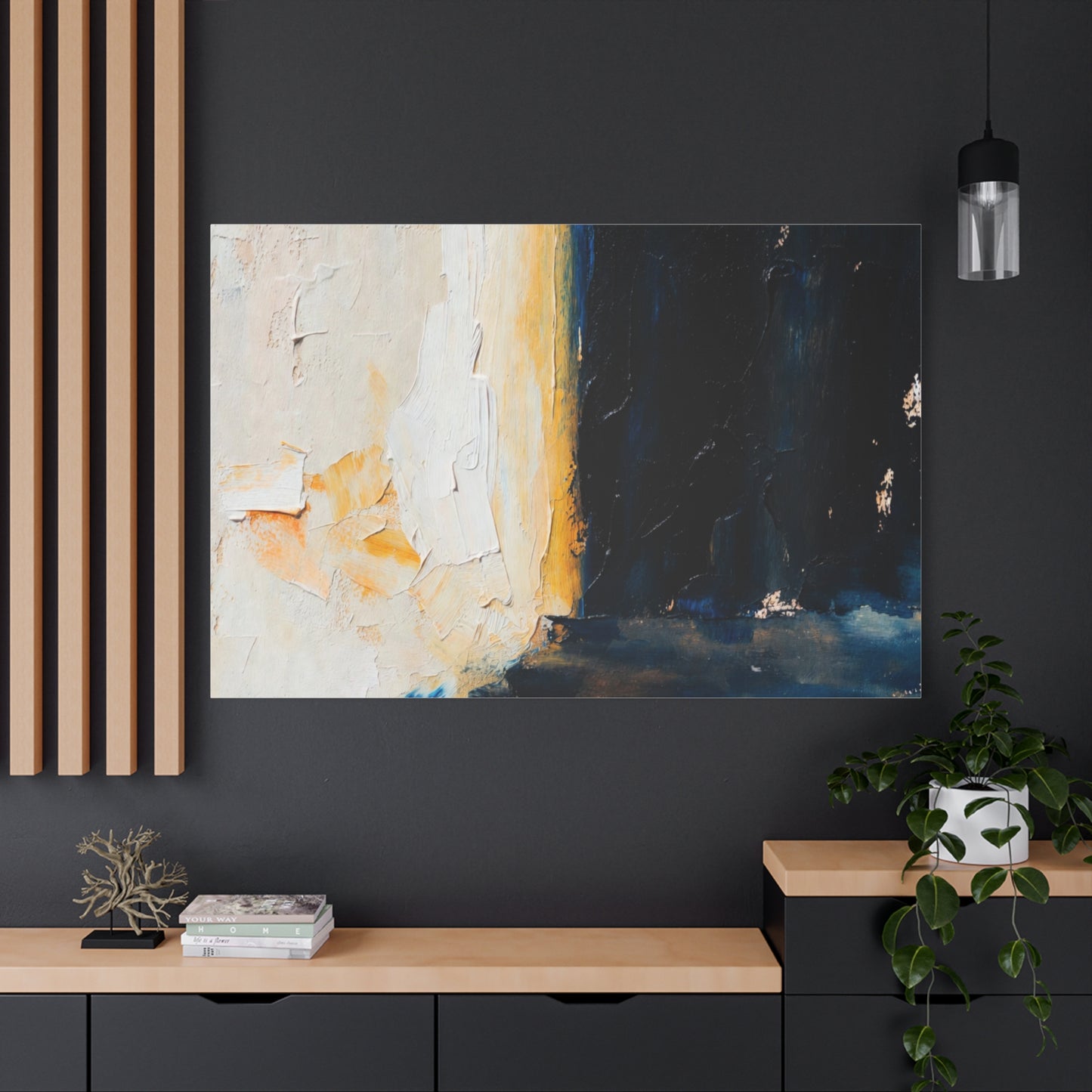 Abstract Coastal Light Matte Canvas Print — Stretched 1.25"