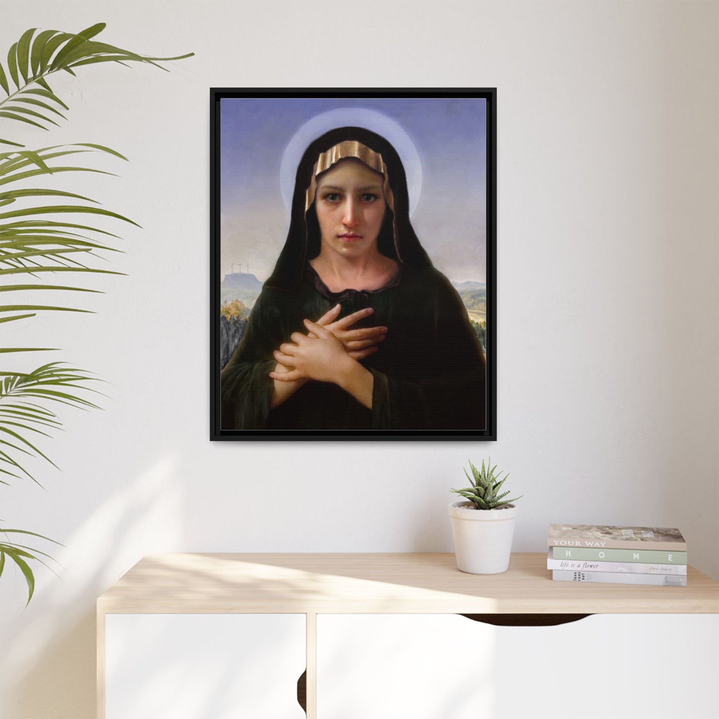 Virgo Solitudinis by William Adolphe Bouguereau Framed Matte Canvas Print