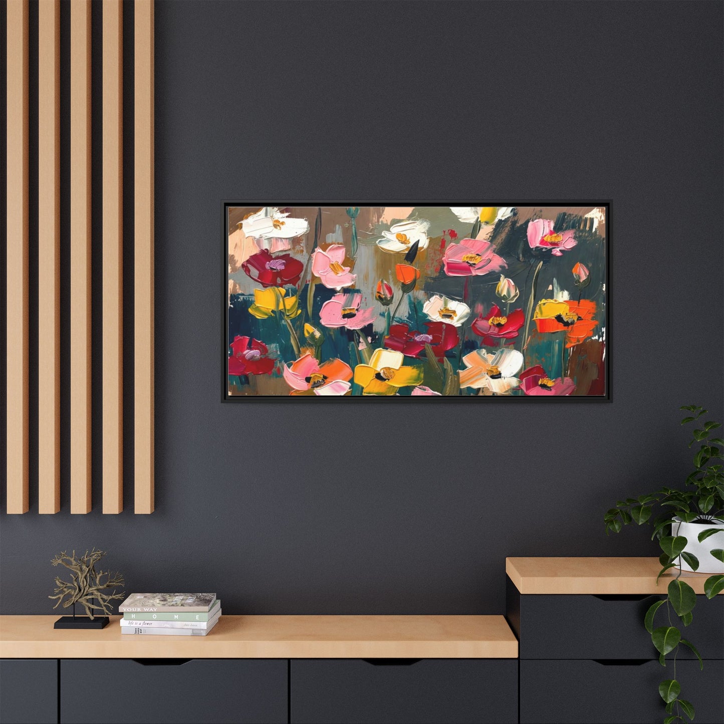 Matte Canvas, Framed (Multi-color)