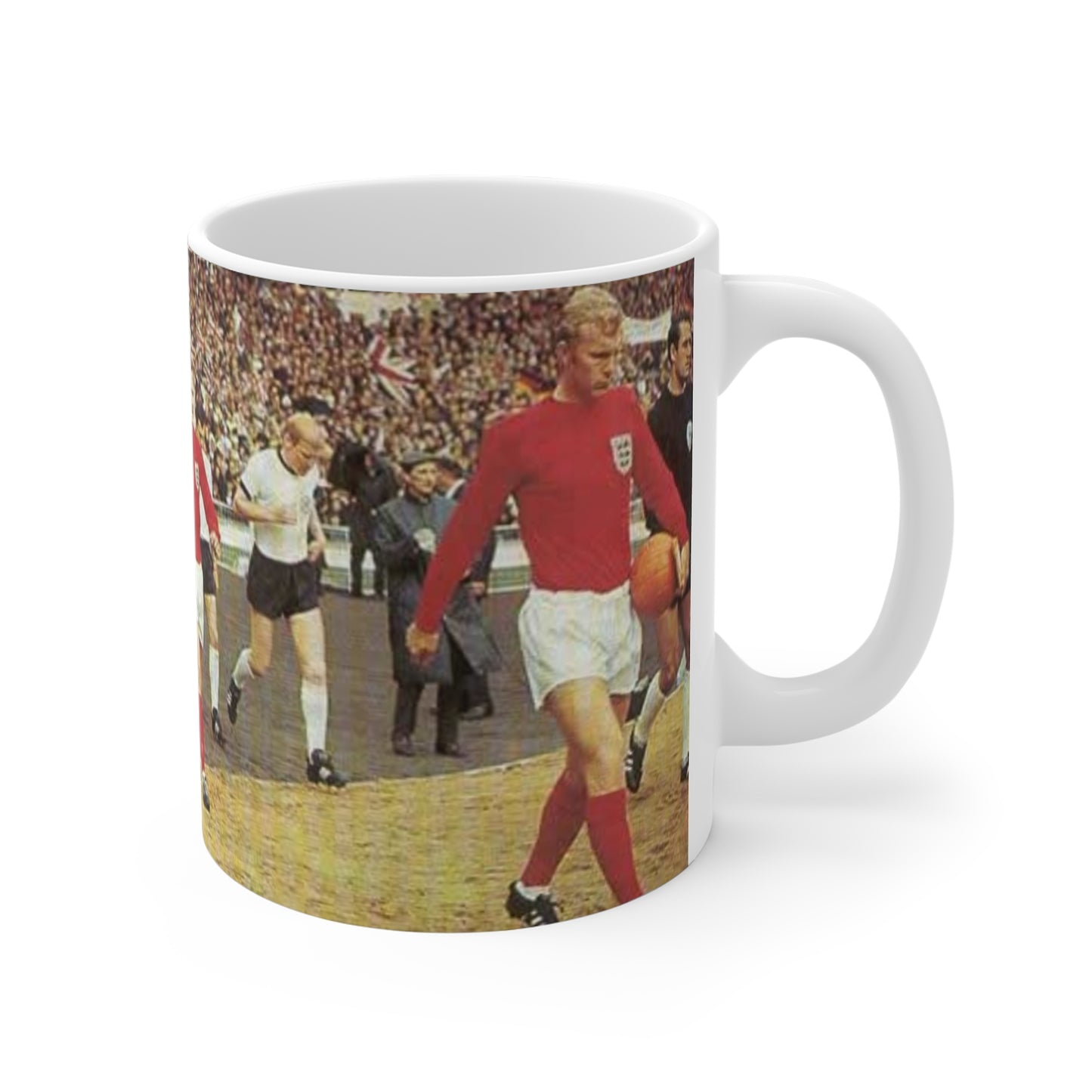 1966 World Cup Final Football Mug — Retro Soccer Match Scene 11oz