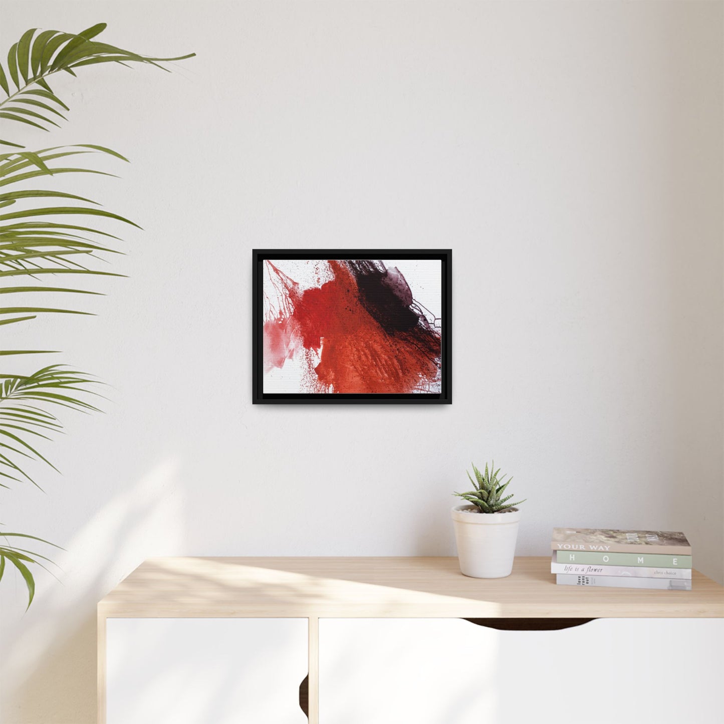 Flame by Natalija Miladinovic Matte Canvas Framed Wall Art