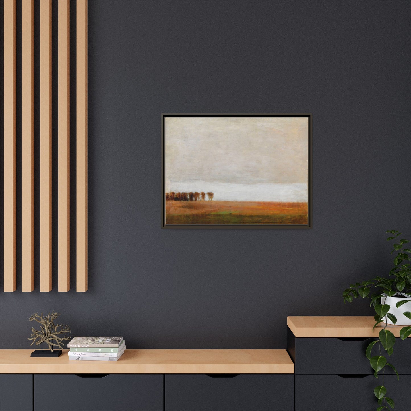 View of Jaegersborg Allé, North of Copenhagen by Vilhelm Hammershøi Framed Matte Canvas Wall Art Print
