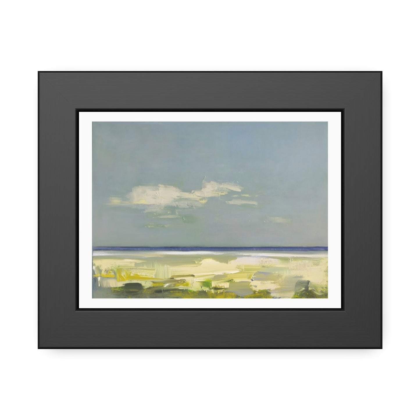 Framed Beach Print Poster — Coastal Landscape Wall Art