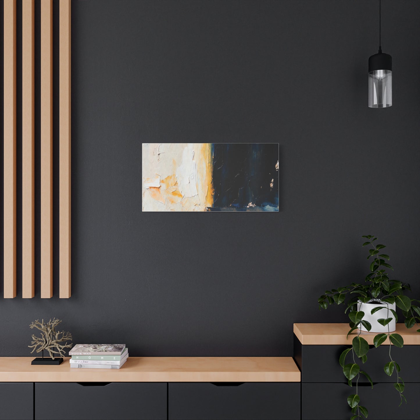 Abstract Coastal Light Matte Canvas Print — Stretched 1.25"