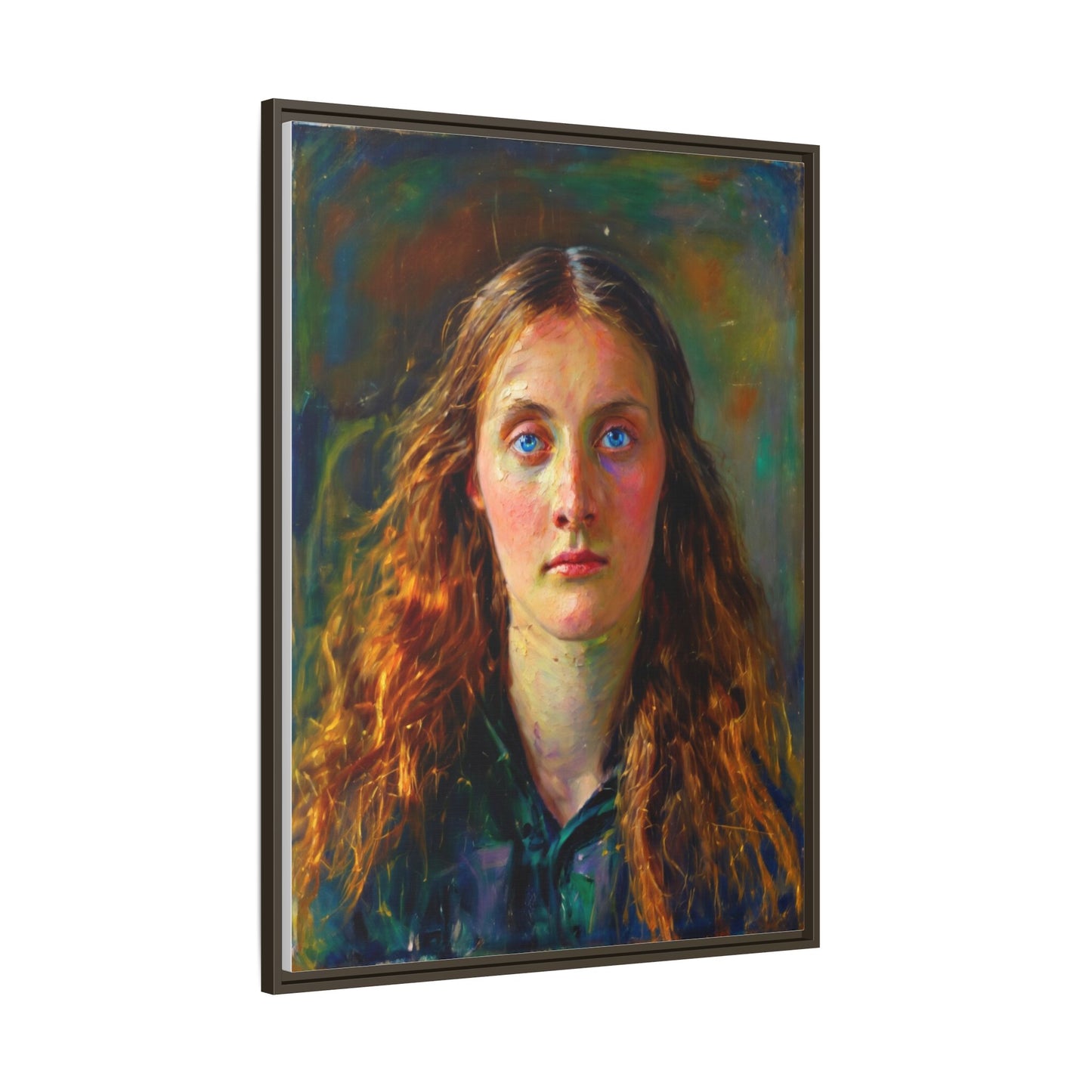 Framed Matte Canvas Print — Vintage Portrait Art