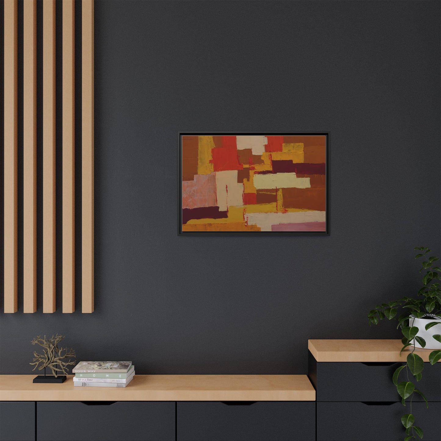 Tableau Confusion by Nicolae Calancea Framed Canvas Wall Art Print
