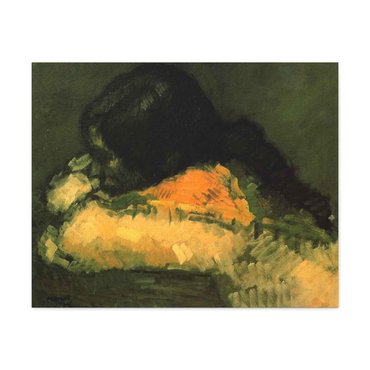La Chata by Isidre Nonell Matte Canvas Wall Art Print