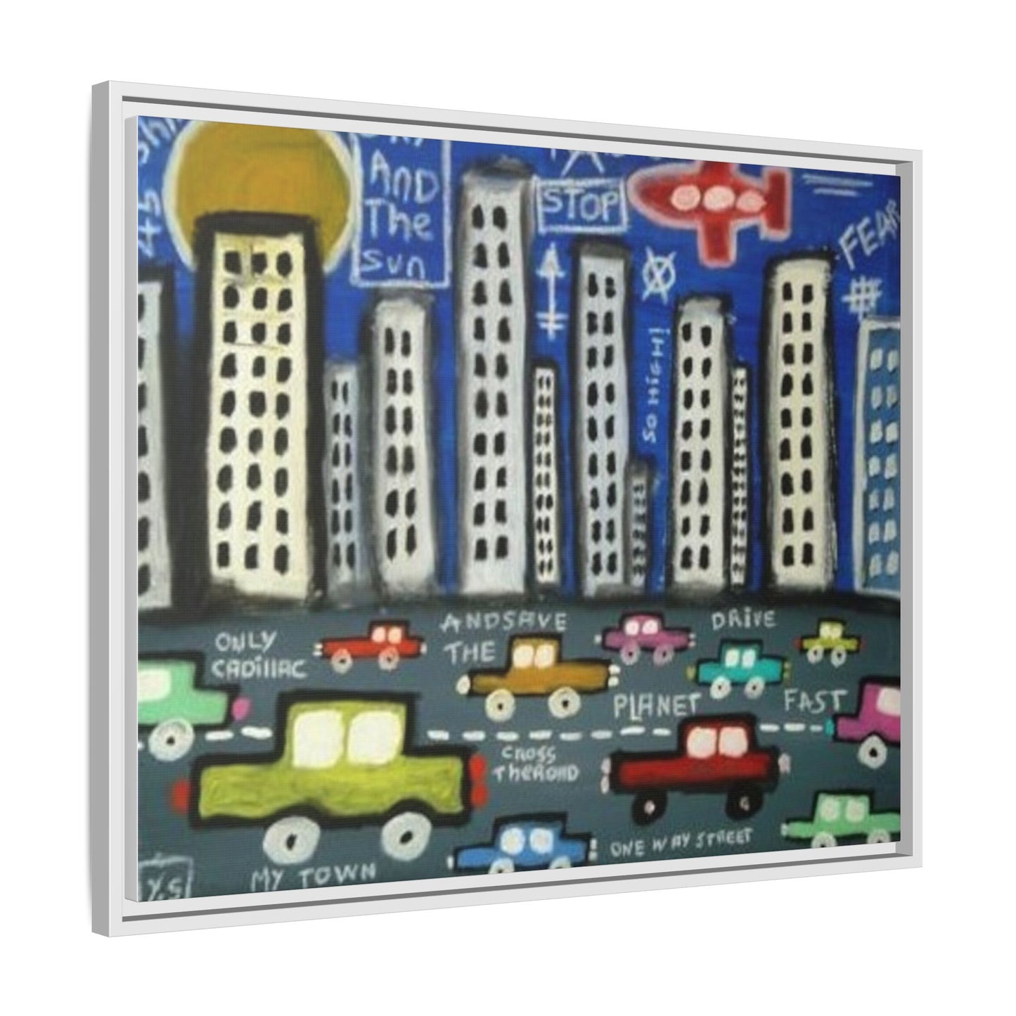 Only Cadillac 2 by Yann Sciberras Framed Matte Canvas Wall Art Print