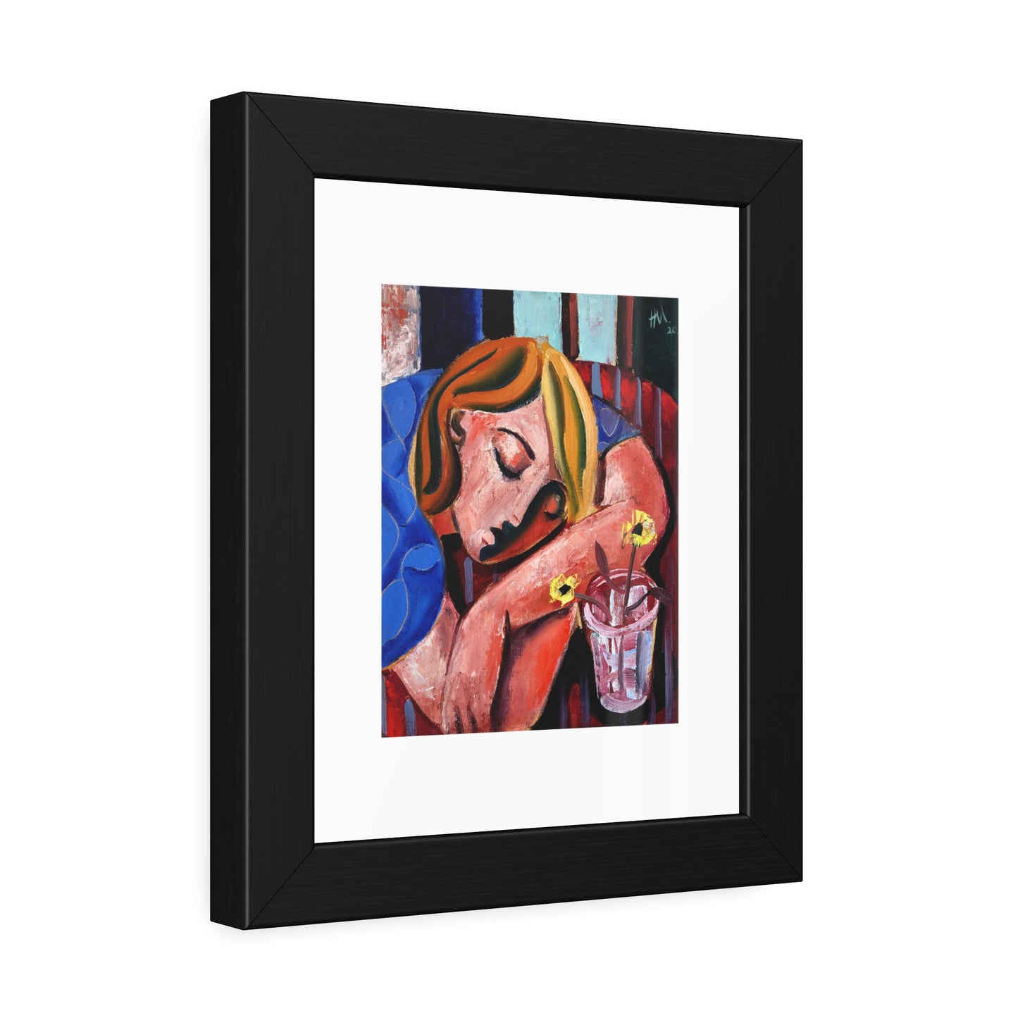 When she finally woke the world around her had changed unrecognizably by Hennie Niemann jnr Framed Wall Art Print
