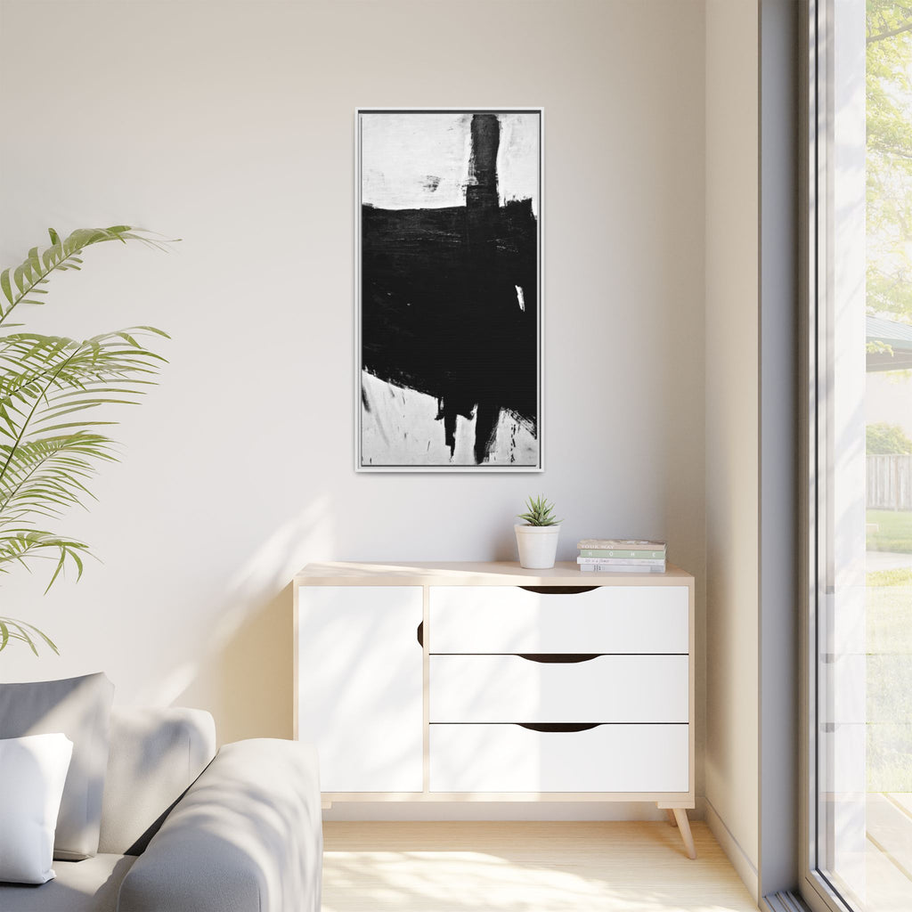 Sabra by Franz Kline Abstract Matte Canvas Framed Wall Art Print