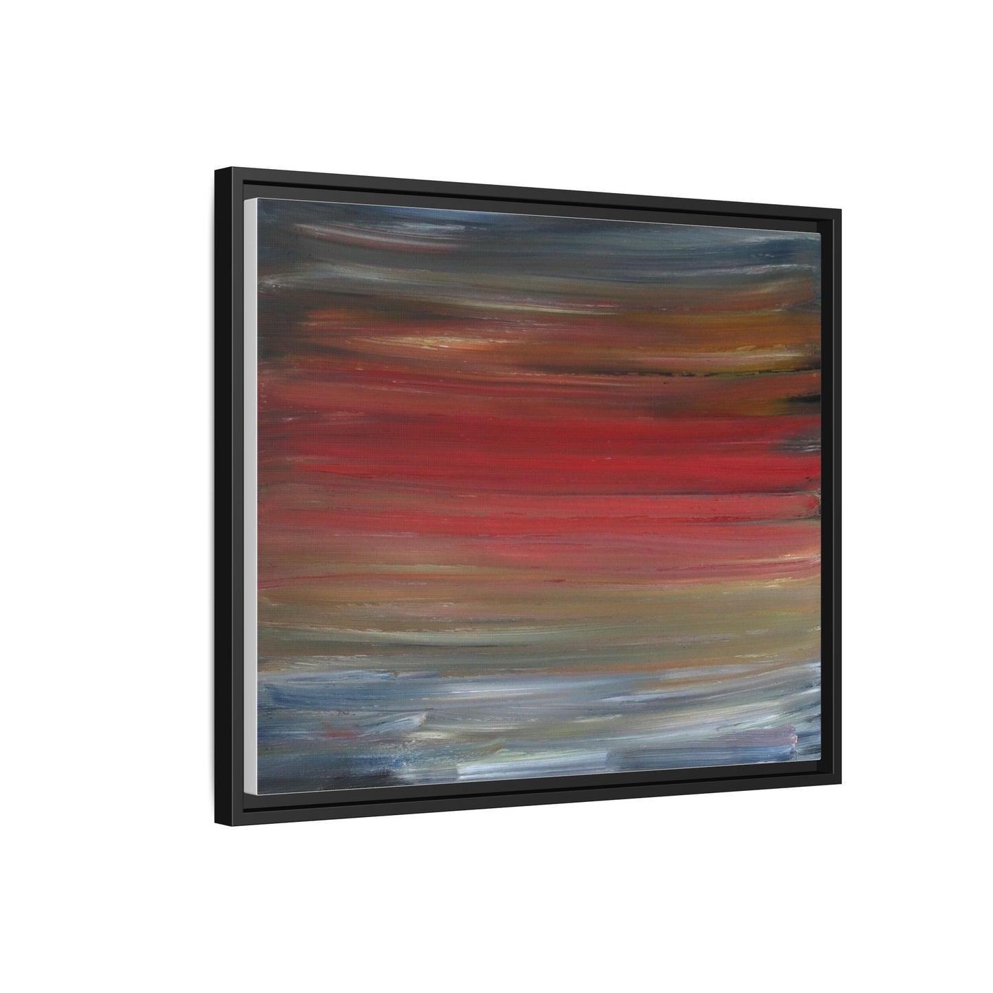 Misty morning by Norman Barrett Framed Matte Canvas Wall Art
