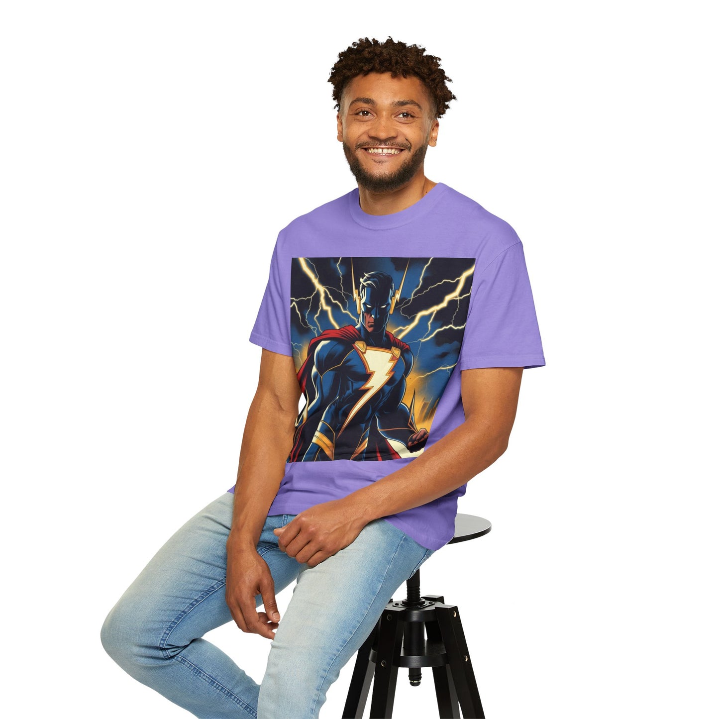 Unisex Superhero Garment-Dyed T-shirt