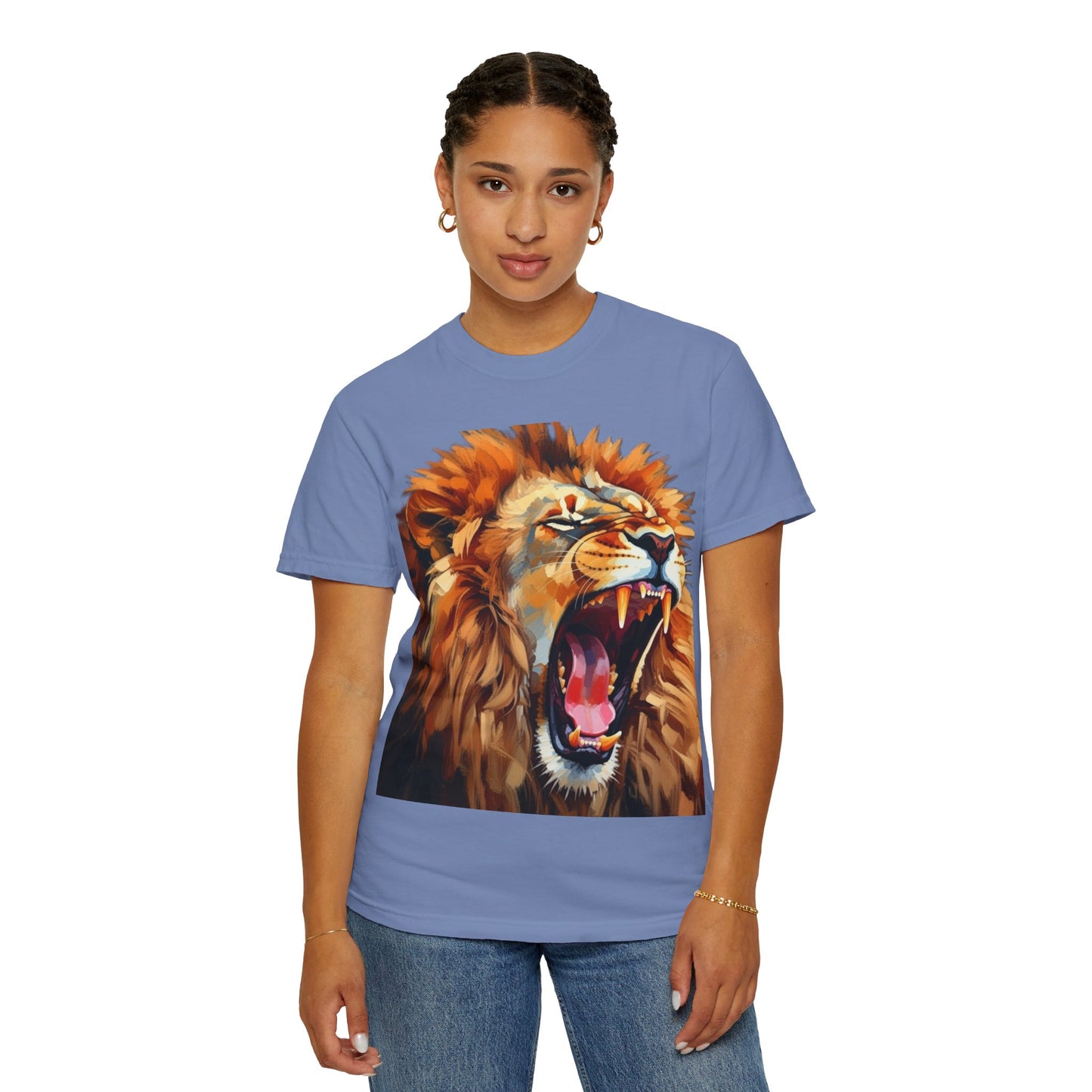 Roaring Lion T-Shirt Bold Wildlife Graphic Tee
