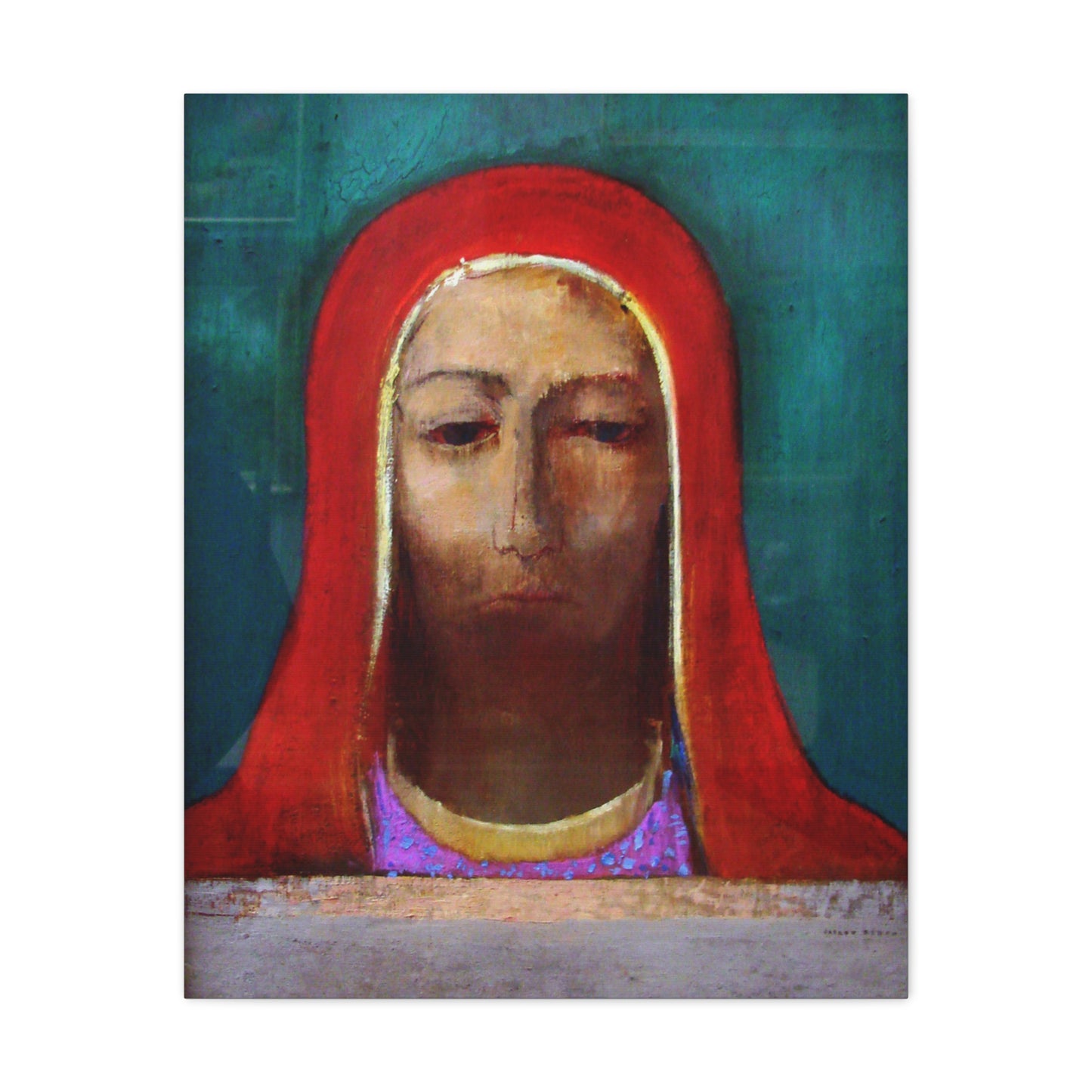 Le Silence by Odilon Redon Matte Canvas Wall Art Print