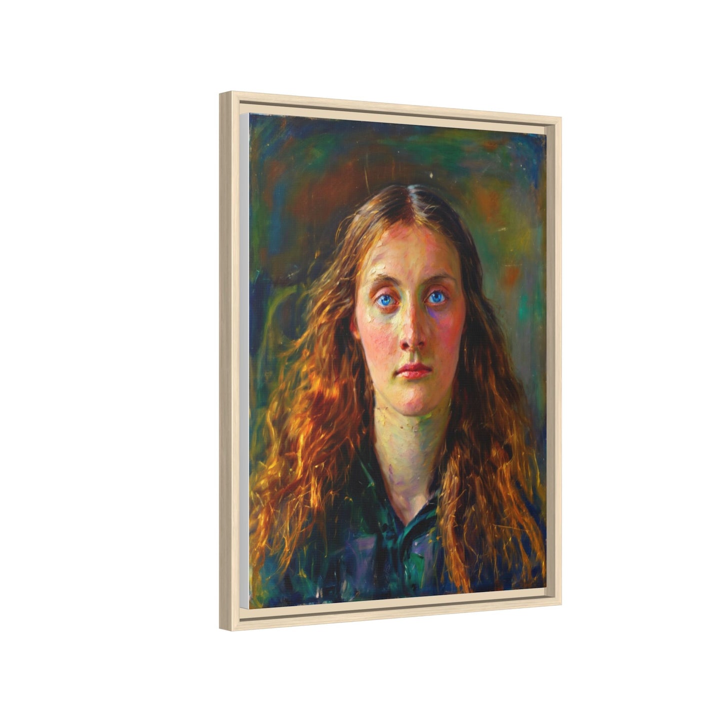 Framed Matte Canvas Print — Vintage Portrait Art