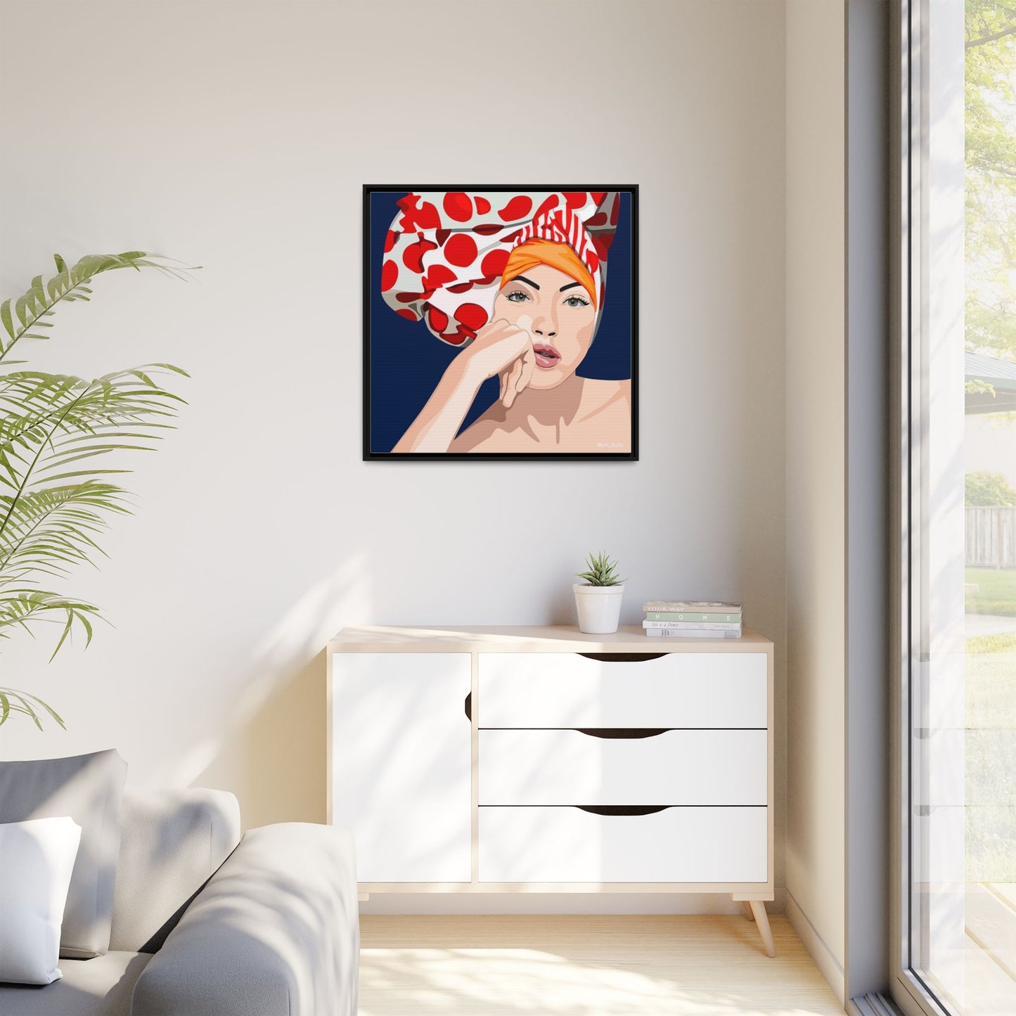 Vivid 20 by Orit Fuchs Pop Art Matte Canvas Framed Wall Art Print
