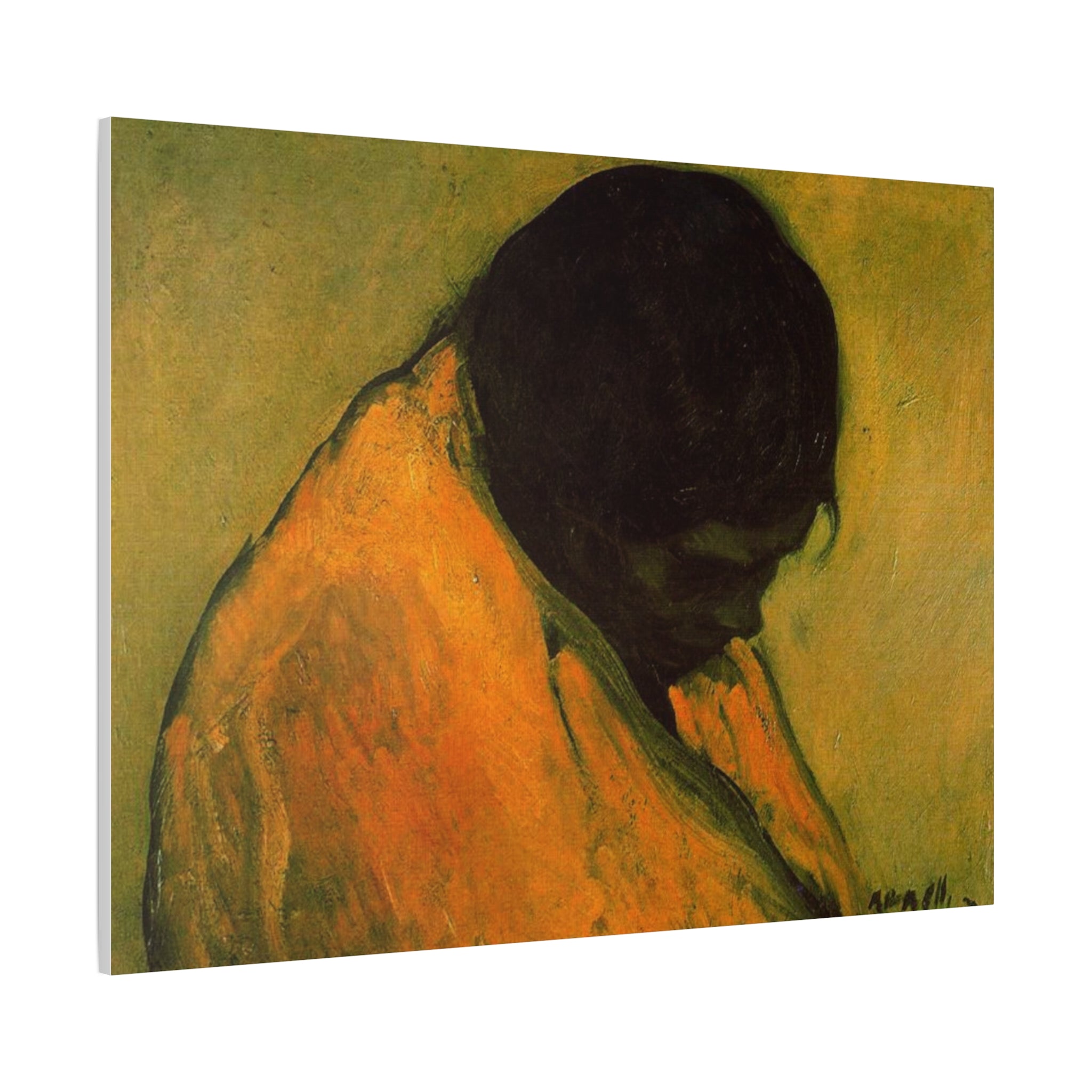 Amparo by Isidre Nonell Matte Stretched Canvas Wall Art Print