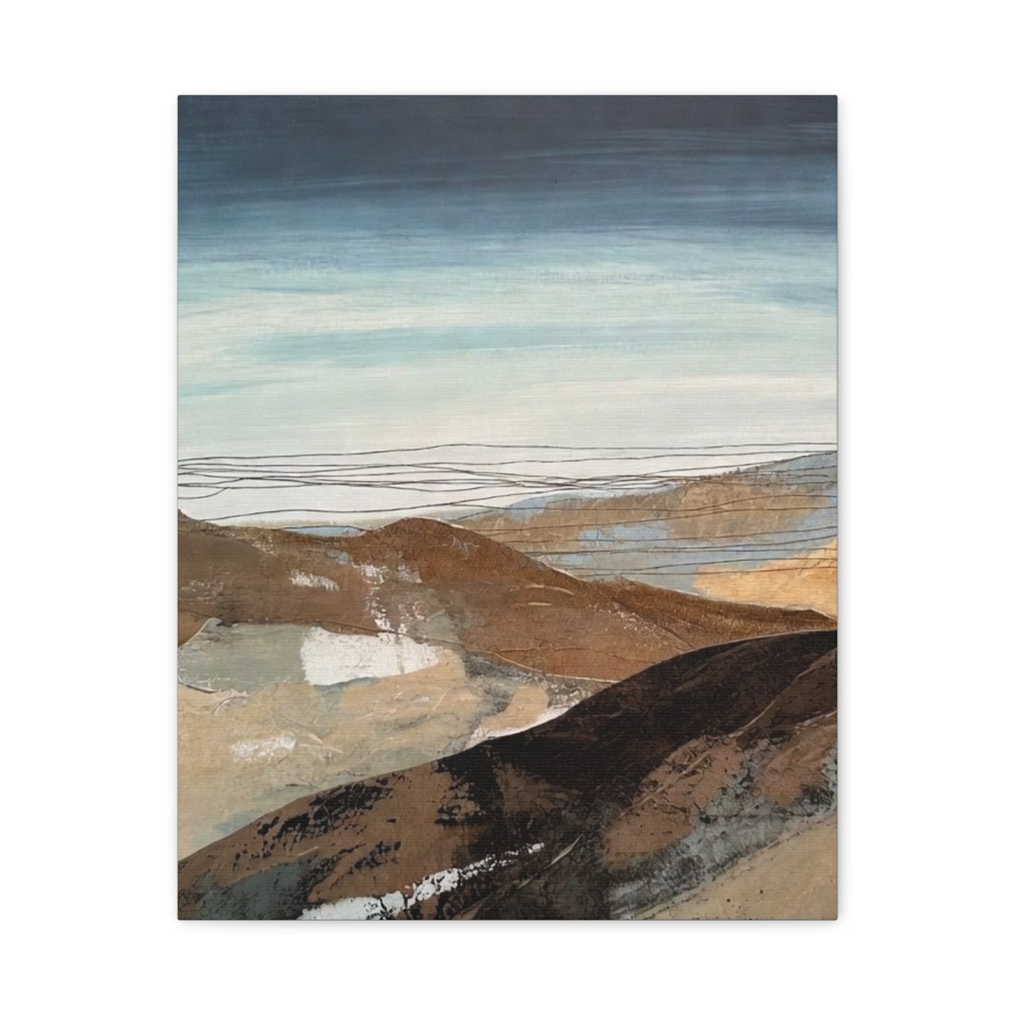 Abstract Landscape Matte Canvas Wall Art — Stretched 1.25"