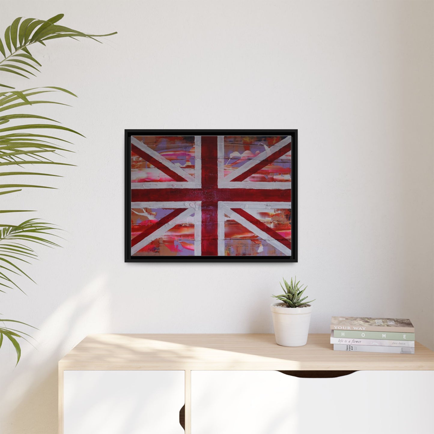 Union Jack is back! by Norman Barrett Framed Matte Canvas Print Wall Art