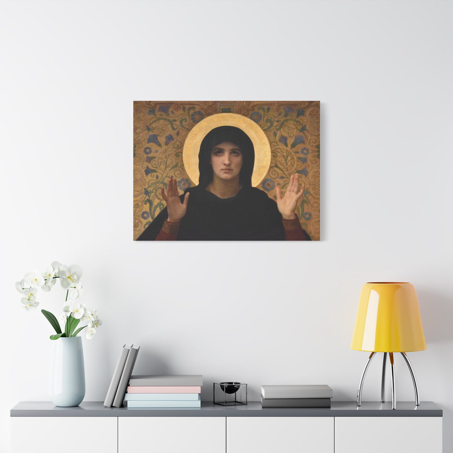 La Vierge consolatrice by William Adolphe Bouguereau Matte Stretched Wall Art