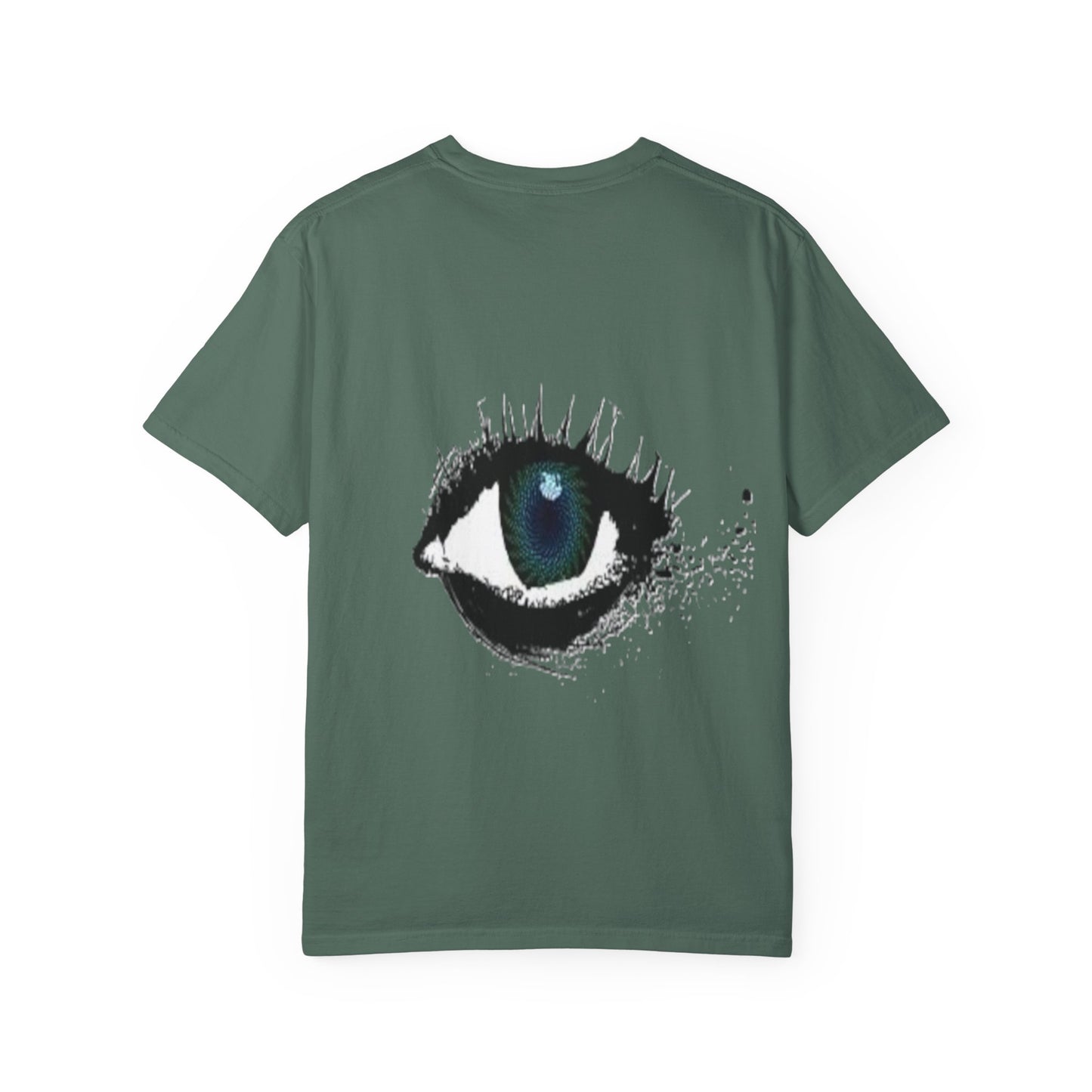Eye Graphic T-Shirt — Blue Iris Grunge Art Tee
