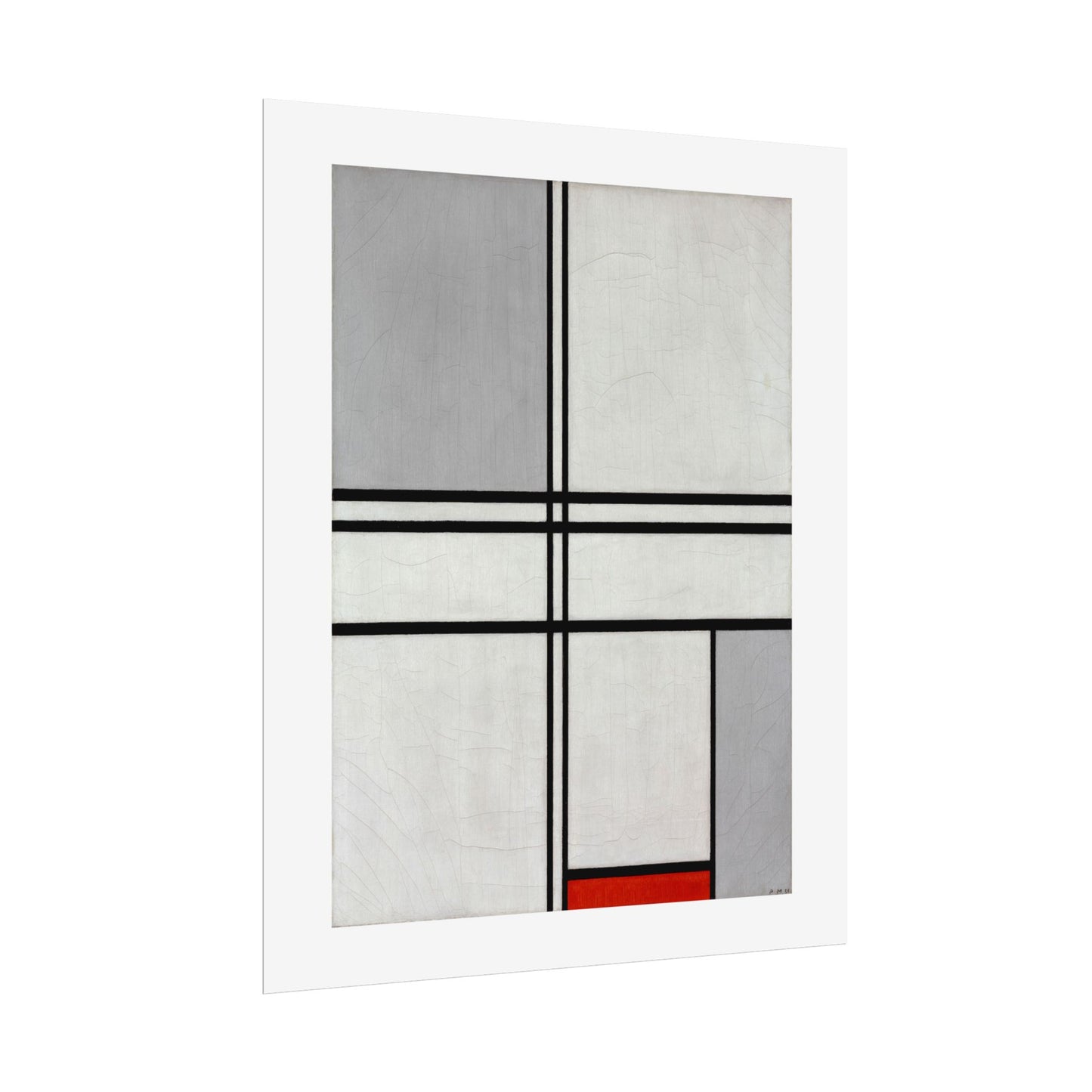 Composition (No. 1) by Piet Mondrian Abstract  Wall Art Print