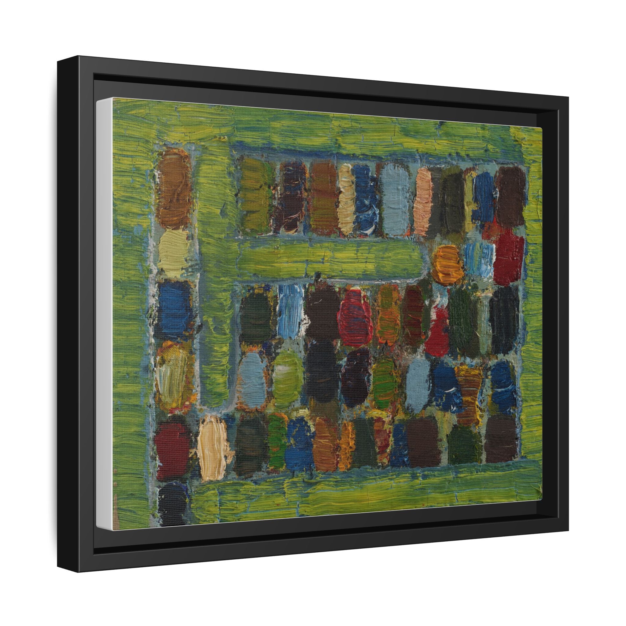 JMC-1970-3 by Jean-Michel Coulon Matte Canvas Framed Wall Art Print