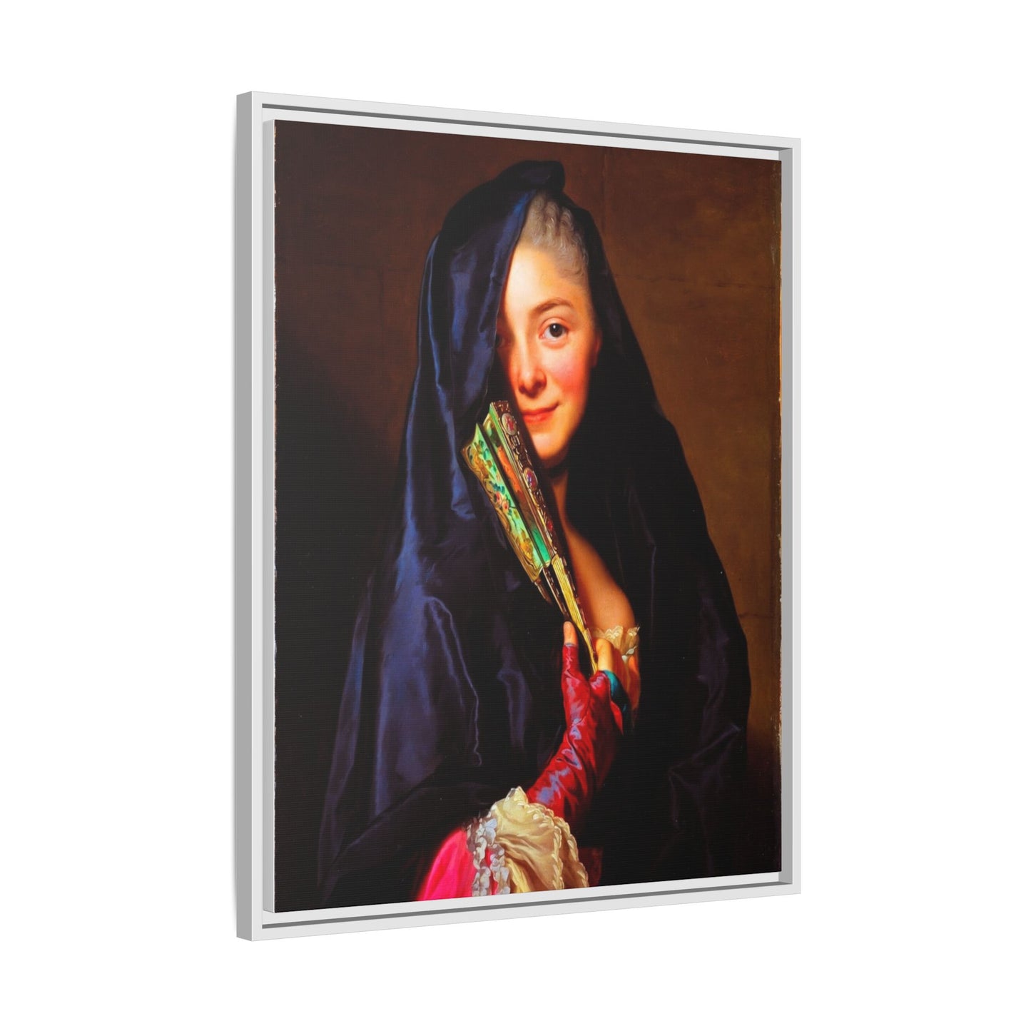 Framed Matte Canvas Wall Art — Classical Portrait Print