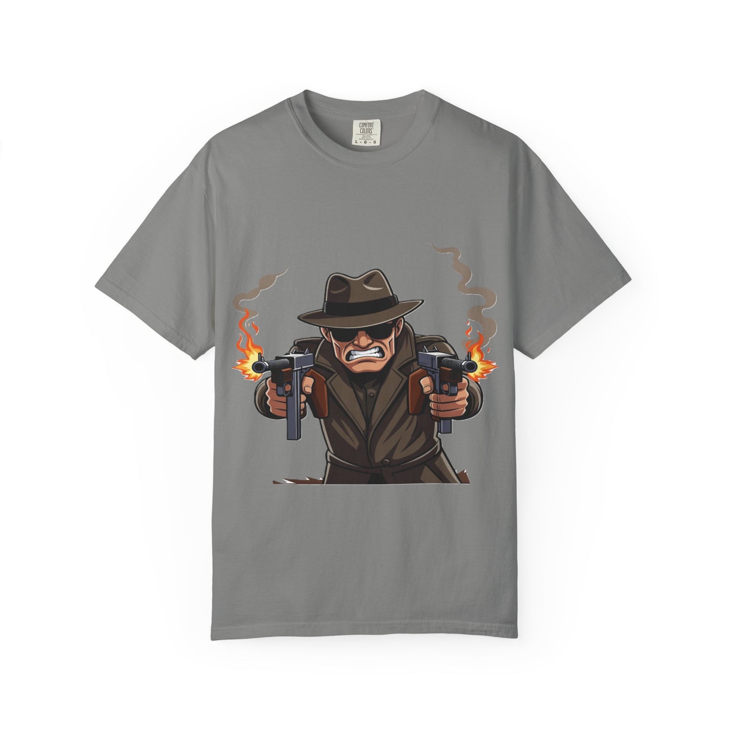 Vintage Gangster Shooter T-Shirt – Retro Mobster Graphic Tee