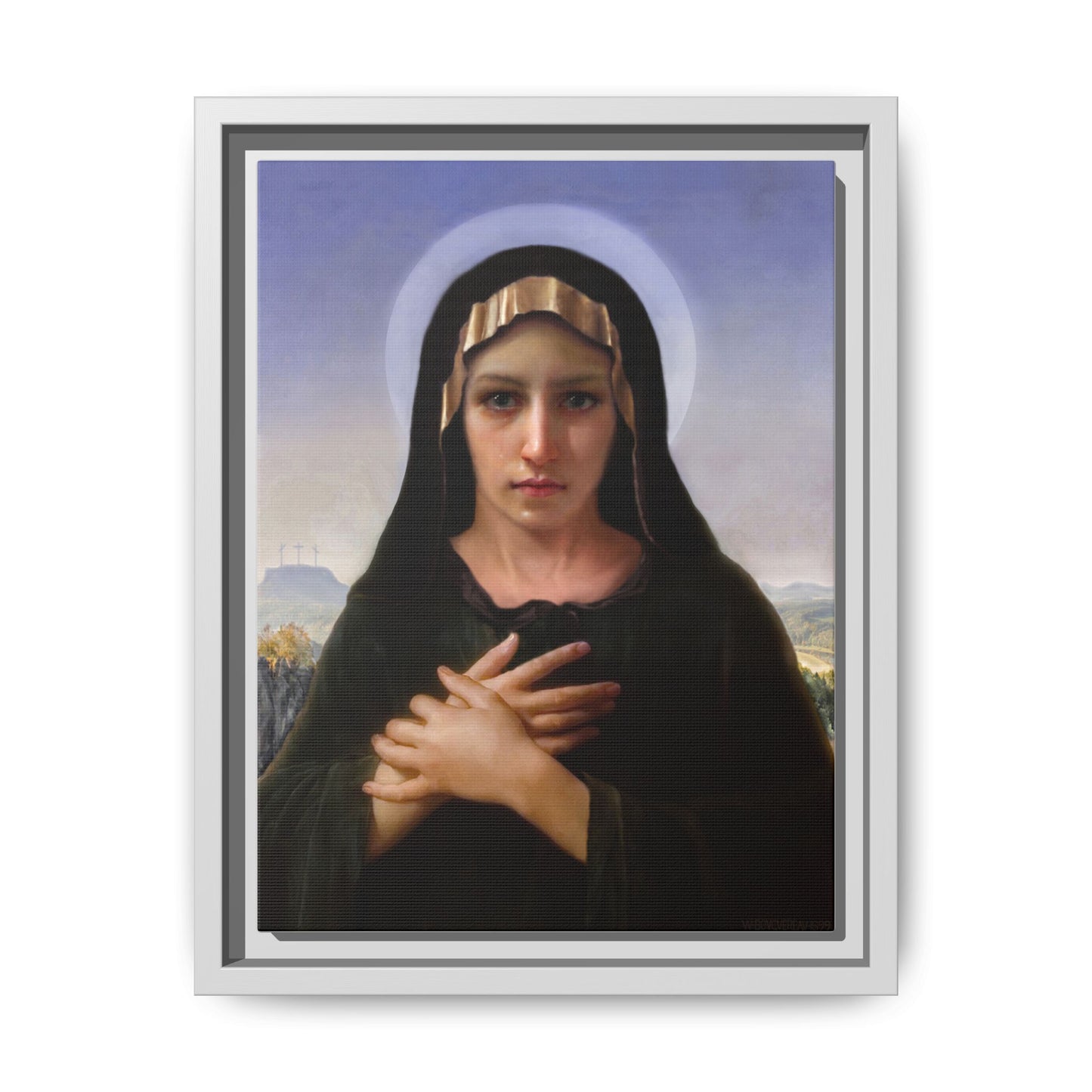 Virgo Solitudinis by William Adolphe Bouguereau Framed Matte Canvas Print
