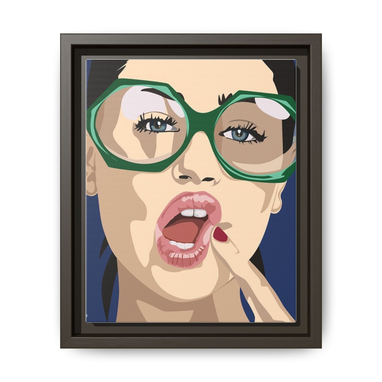 Vivid 2 by Orit Fuchs Matte Canvas Framed Wall Art