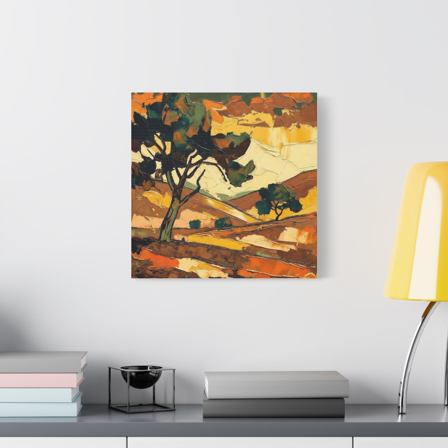 Abstract Autumn Landscape Canvas