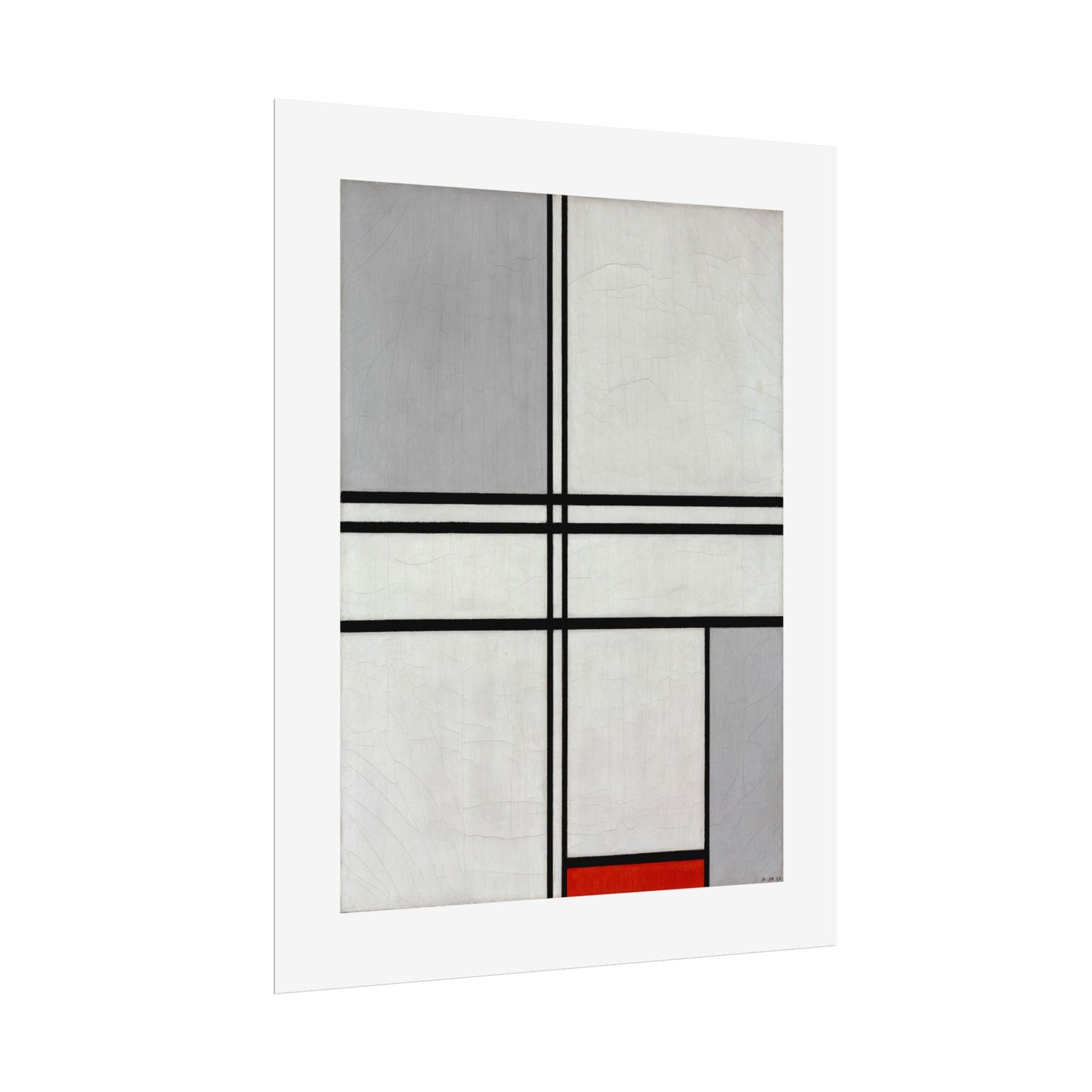 Composition (No. 1) by Piet Mondrian Abstract  Wall Art Print