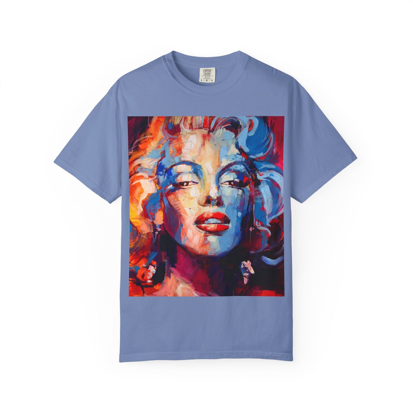 Artistic Pop Portrait T-Shirt — Colorful Marilyn-Inspired Graphic Tee