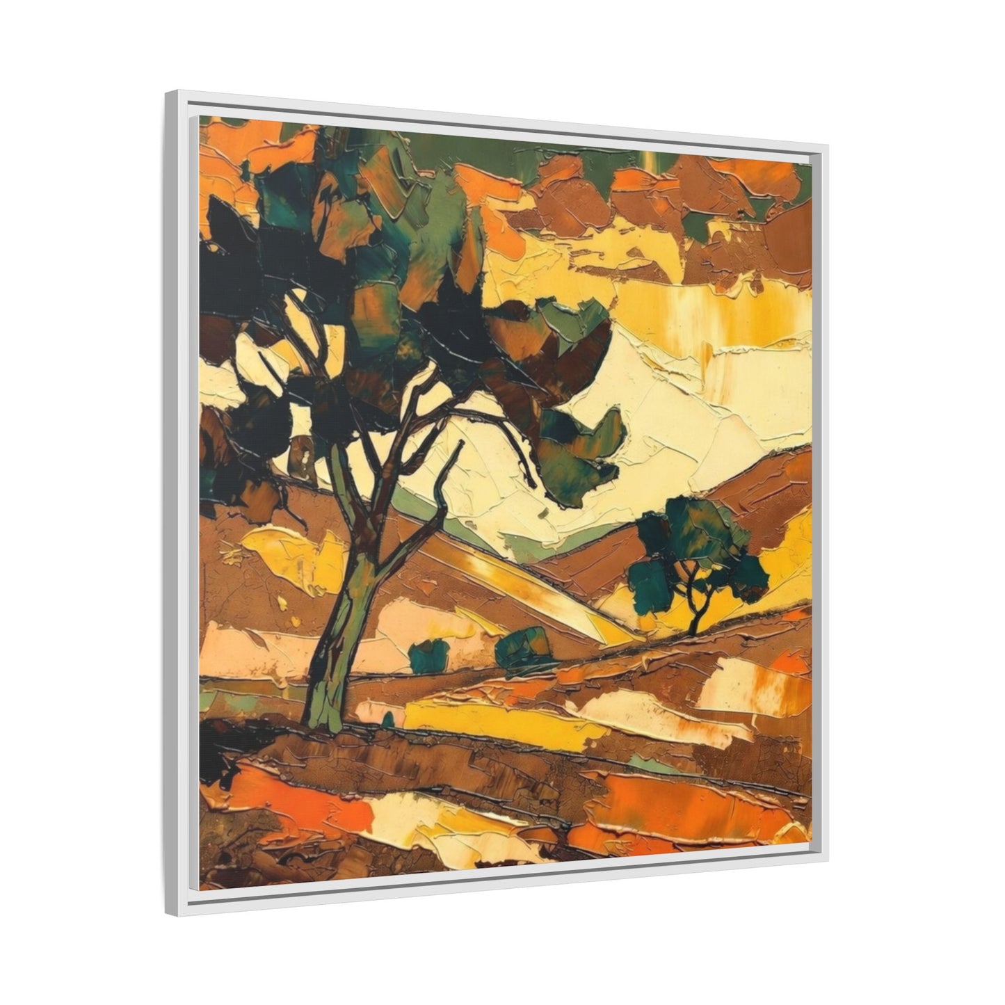 Framed Matte Canvas Landscape Art Print