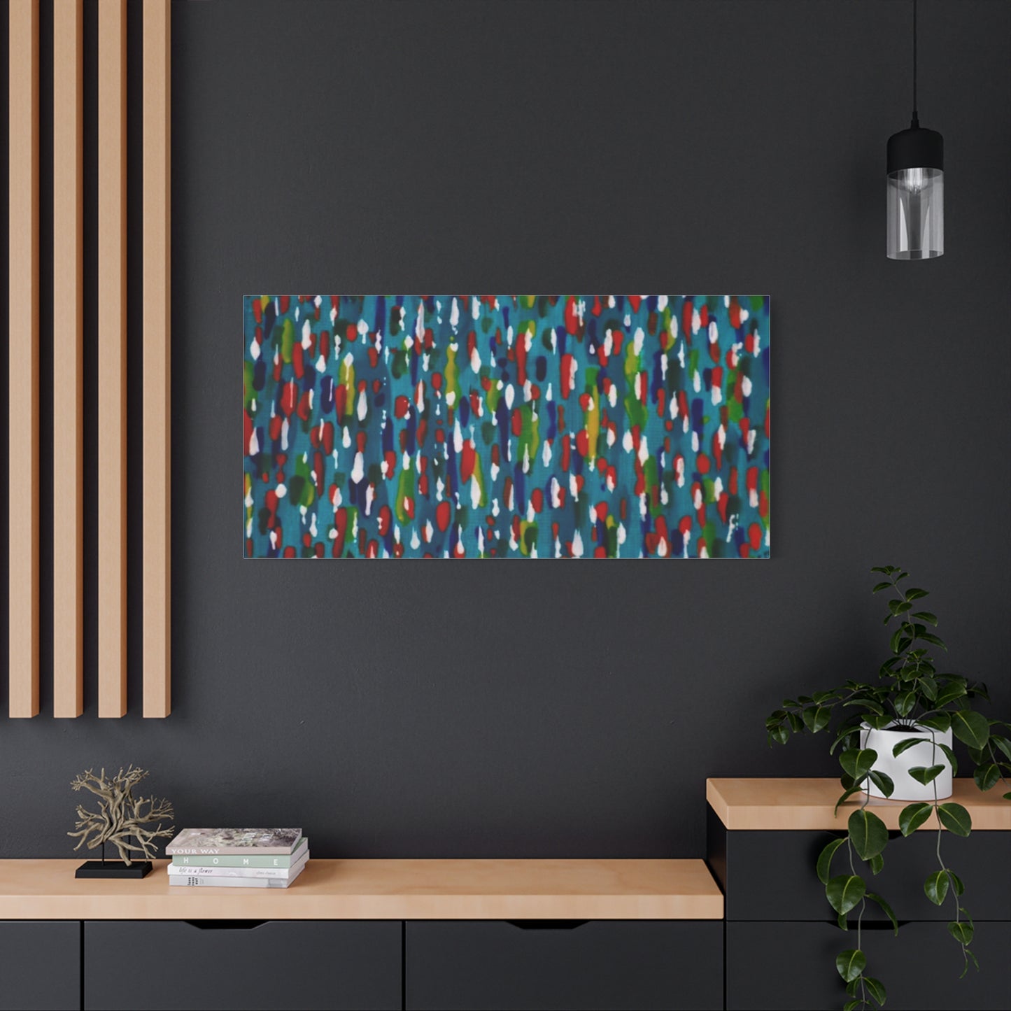 Colours Of The Soul Reflecting On Water by Ariel Chavarro Avila Matte Canvas Wall Art