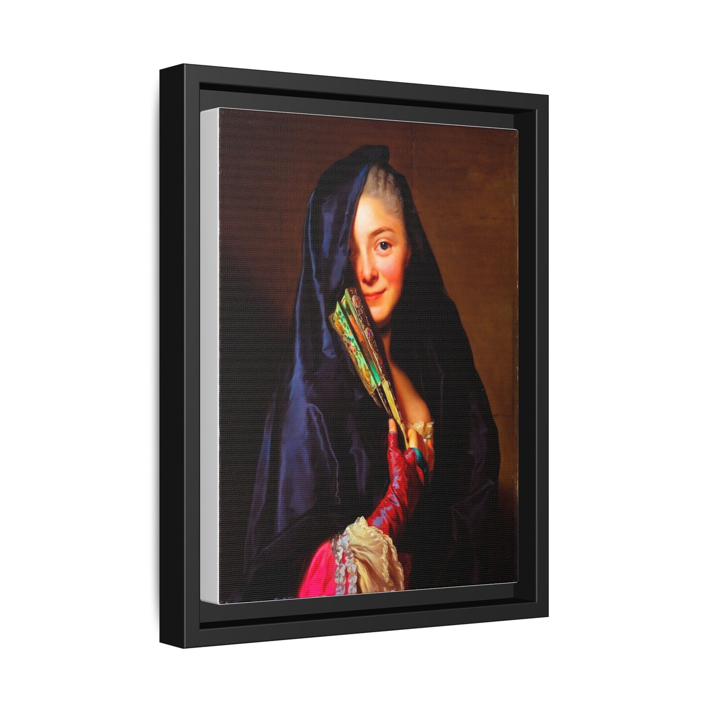 Framed Matte Canvas Wall Art — Classical Portrait Print