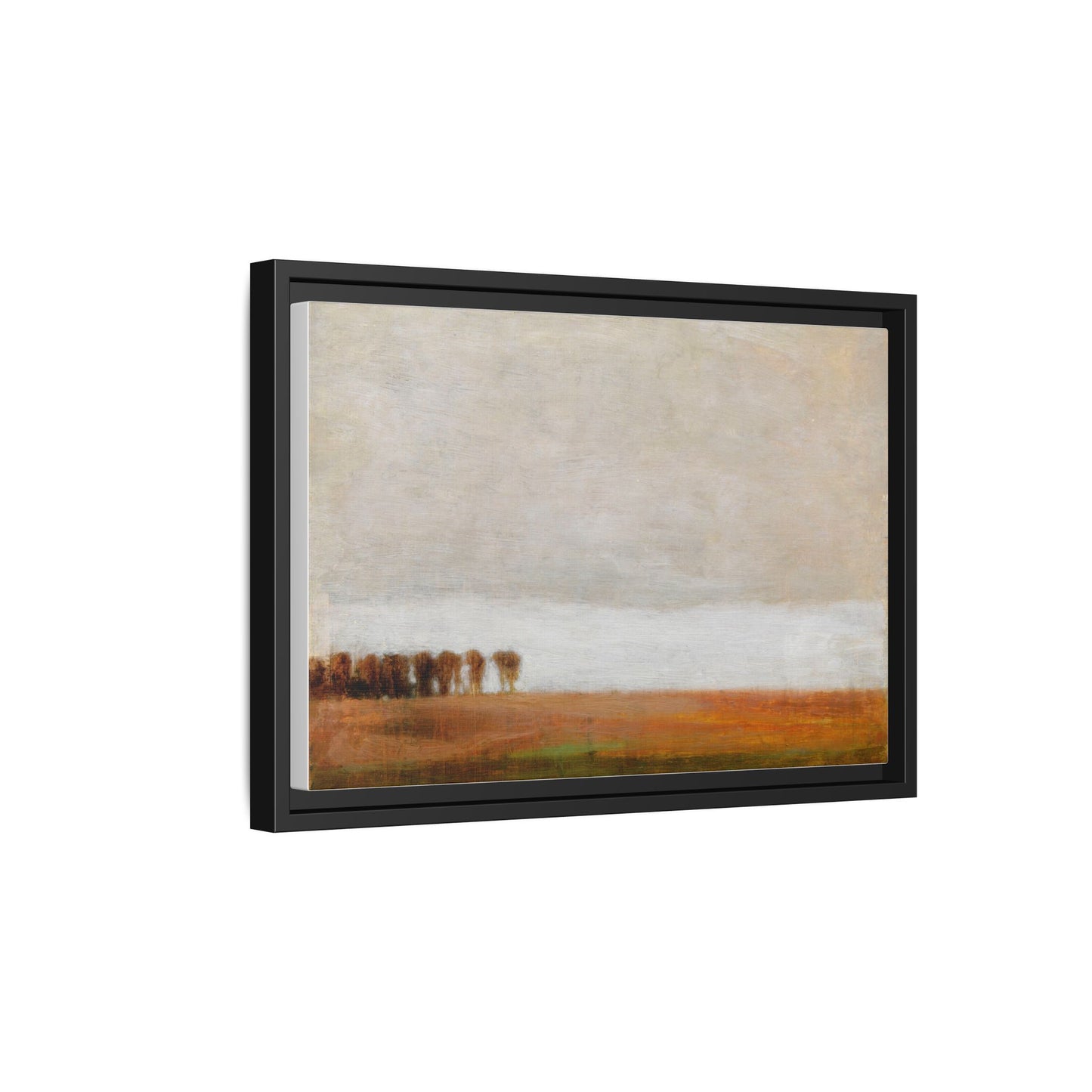 View of Jaegersborg Allé, North of Copenhagen by Vilhelm Hammershøi Framed Matte Canvas Wall Art Print