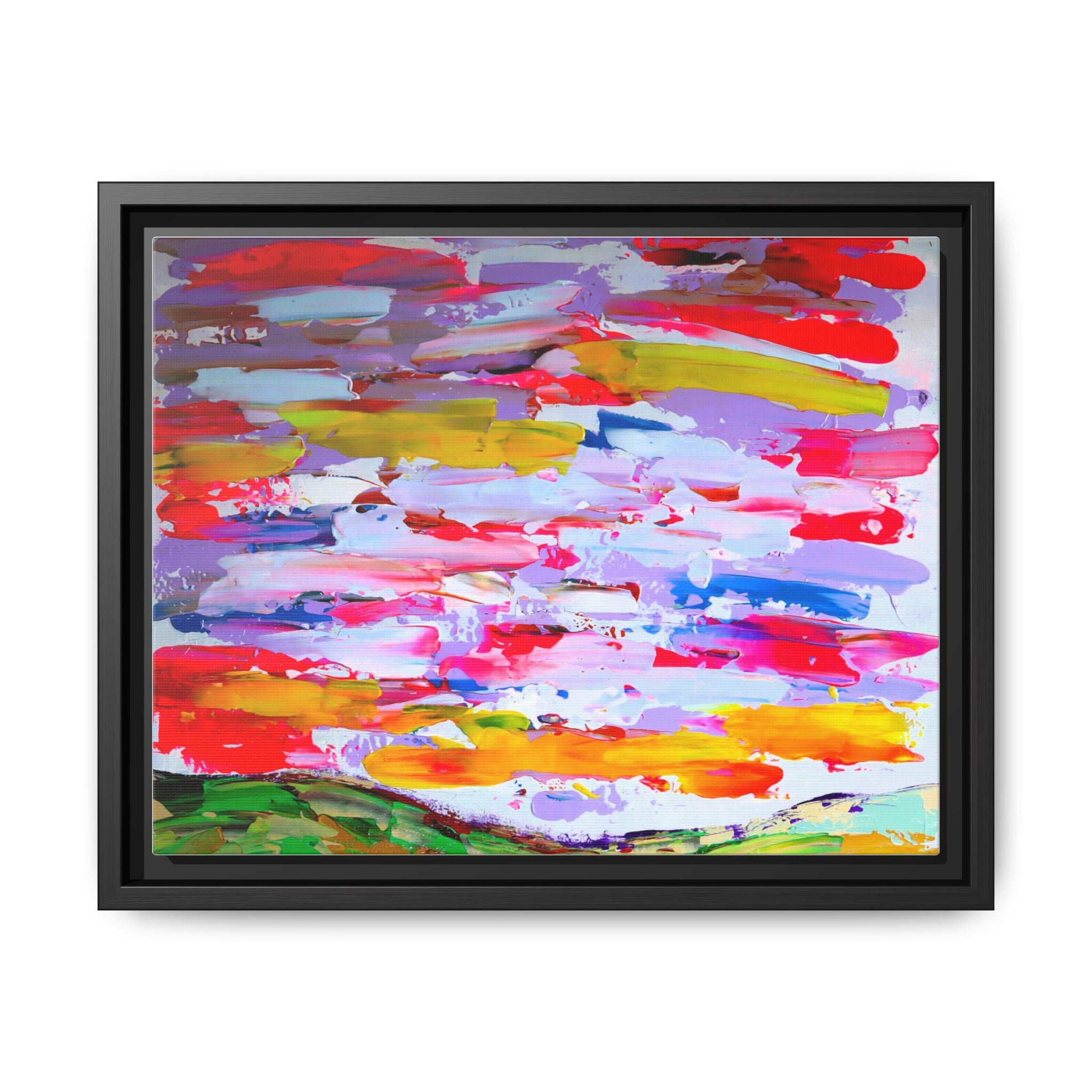 Sunny day in may by Norman Barrett Framed Matte Canvas Wall Art