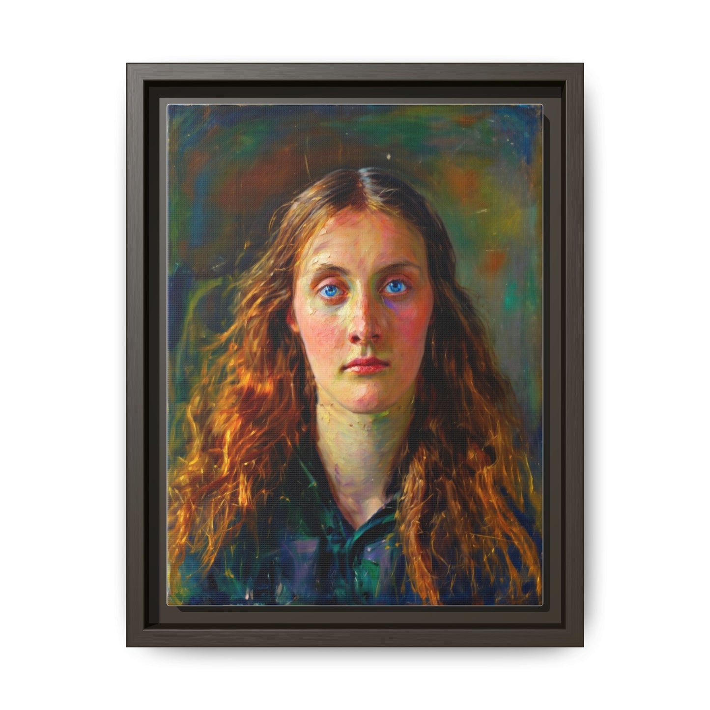 Framed Matte Canvas Print — Vintage Portrait Art