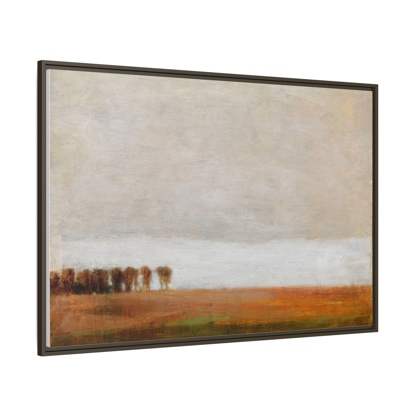 View of Jaegersborg Allé, North of Copenhagen by Vilhelm Hammershøi Framed Matte Canvas Wall Art Print