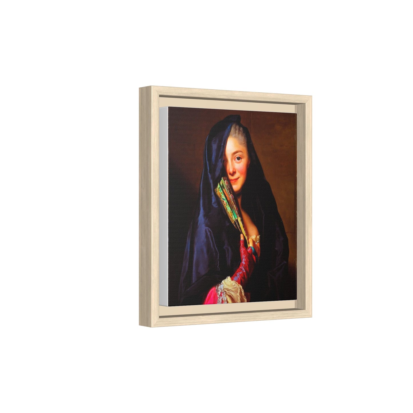 Framed Matte Canvas Wall Art — Classical Portrait Print